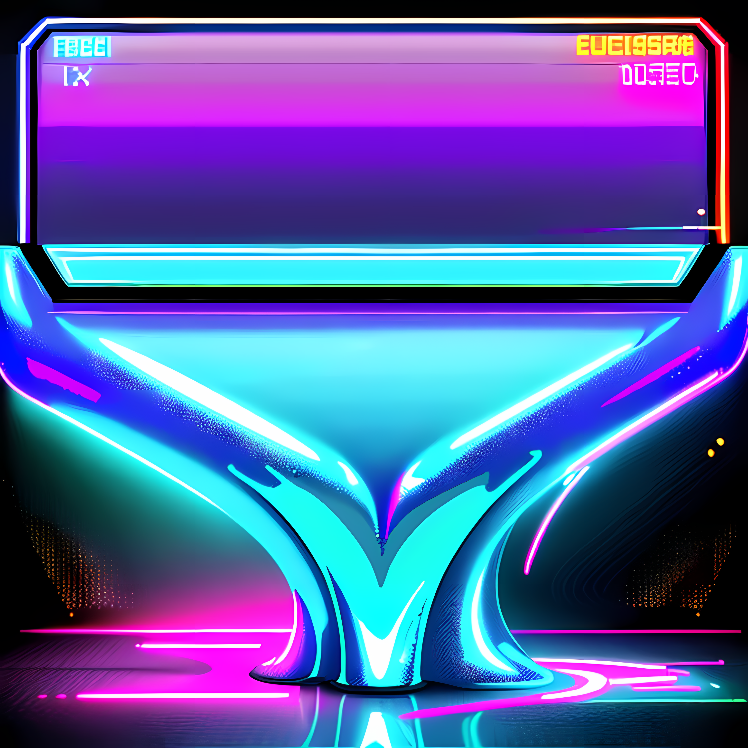 Retro Tech Glitch Vaporwave Vol. 042 Vinyl Sticker Sheet Mockup