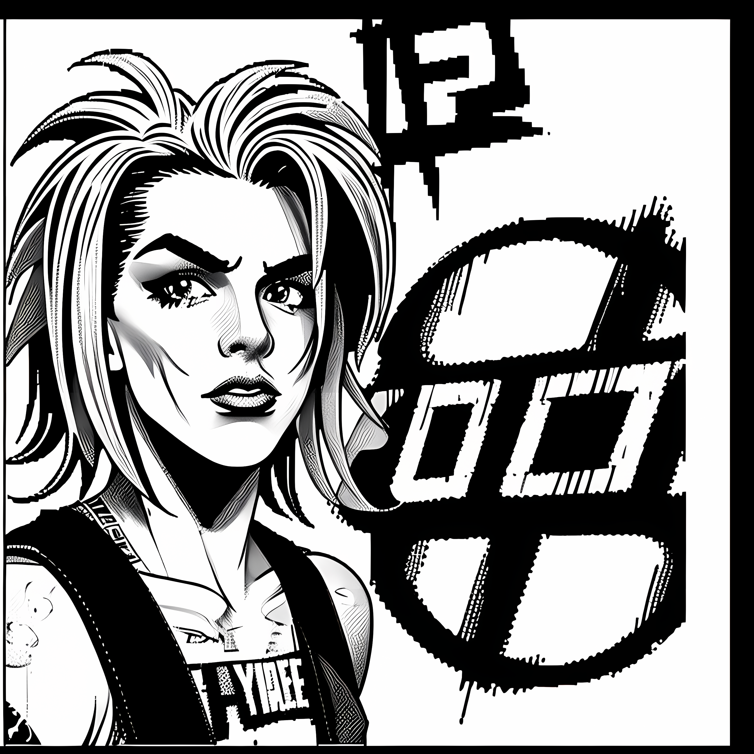 90s Grunge Nostalgic Punk Zine Vol. 059 Vinyl Sticker Sheet Mockup