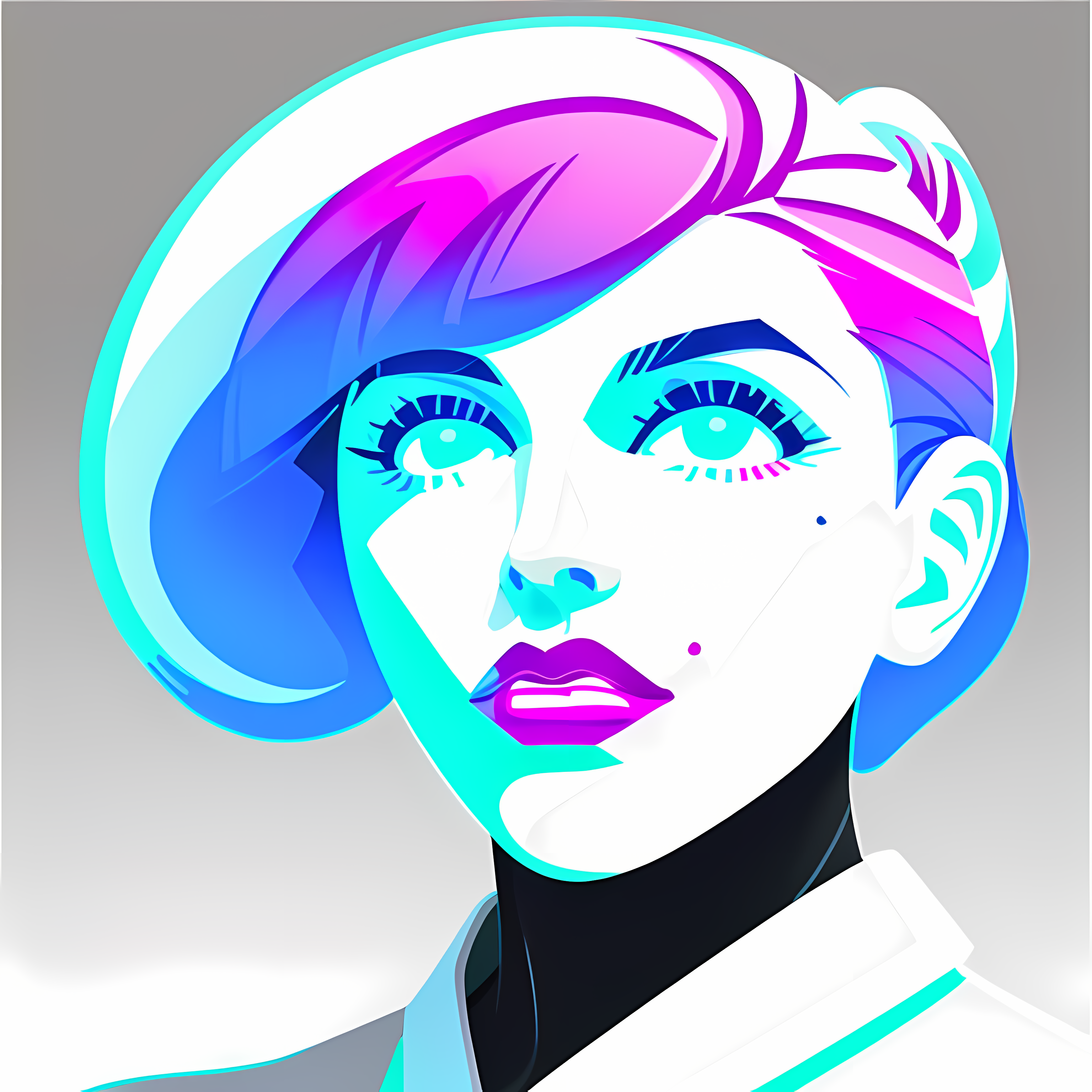 Retro Tech Glitch Vaporwave Vol. 063 Vinyl Sticker Sheet Mockup