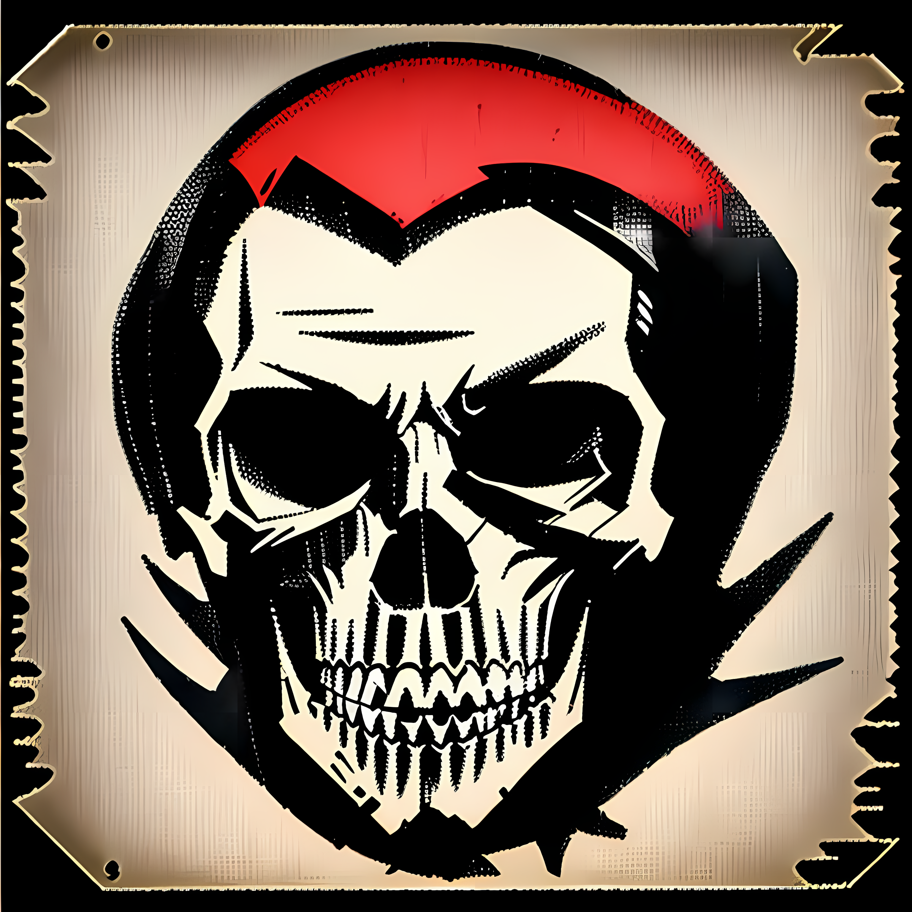 Western Gothic Outlaw Skulls Vol. 084 Vinyl Sticker Sheet Mockup