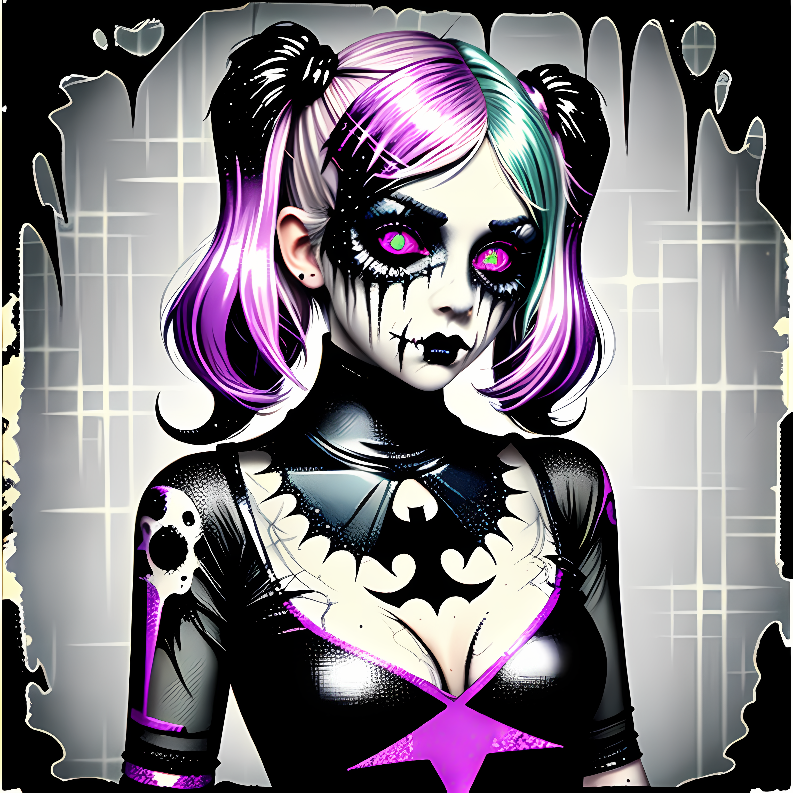 Creepy Cute Pastel Goth Halloween Vol. 101 Graphic Tee Mockup