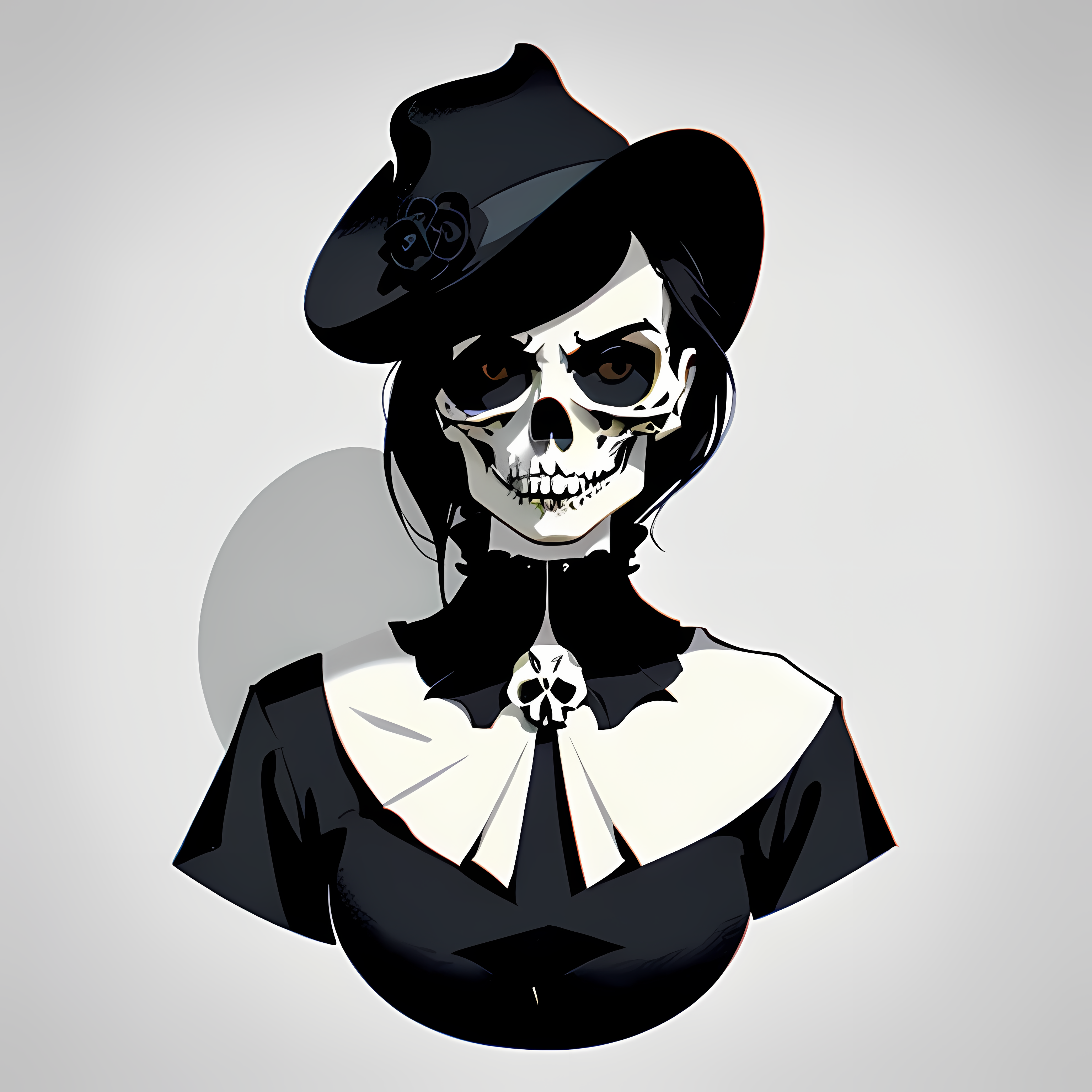 Western Gothic Outlaw Skulls Vol. 120 Graphic Tee Mockup