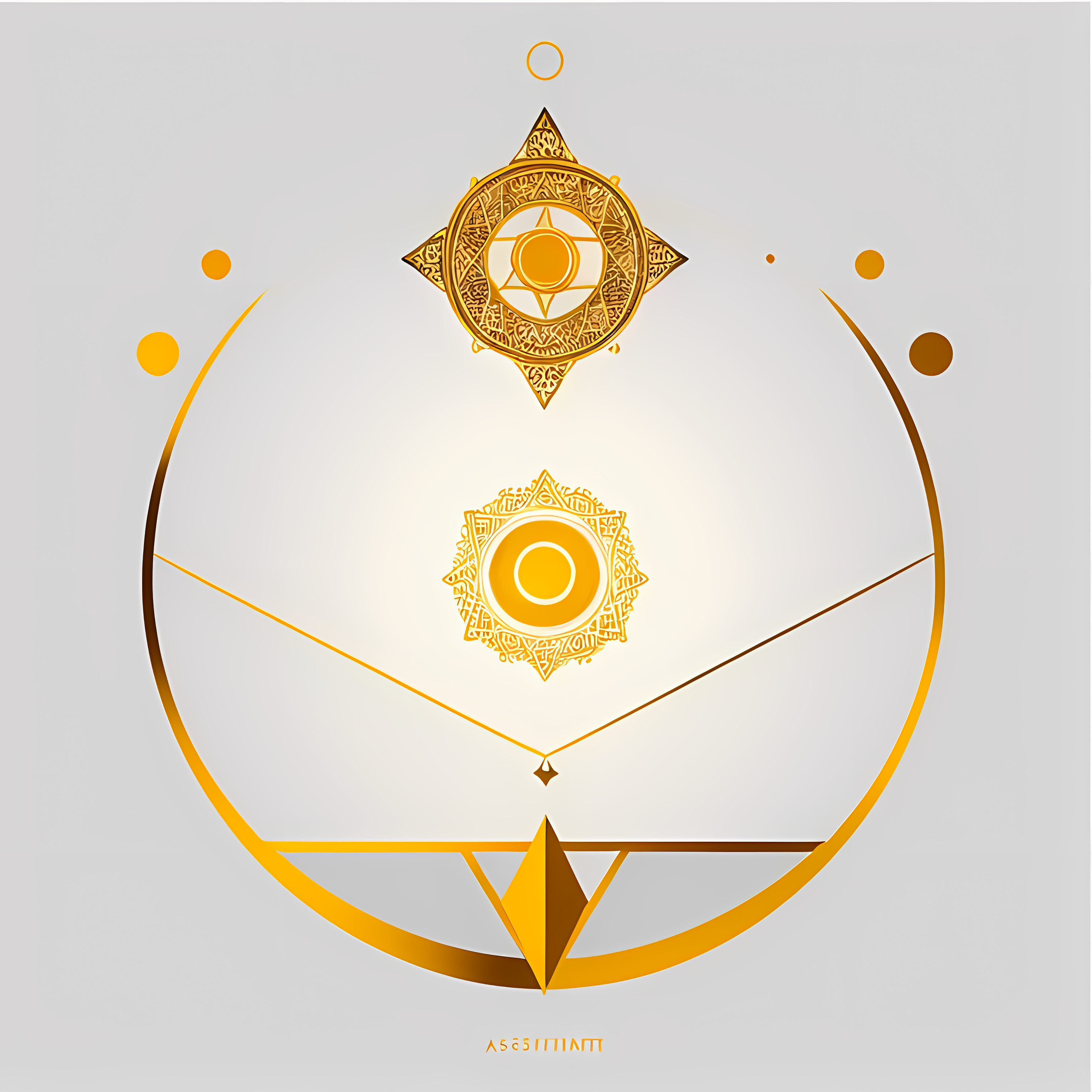 Mystical Tarot Celestial Gold Vol. 124 Graphic Tee Mockup