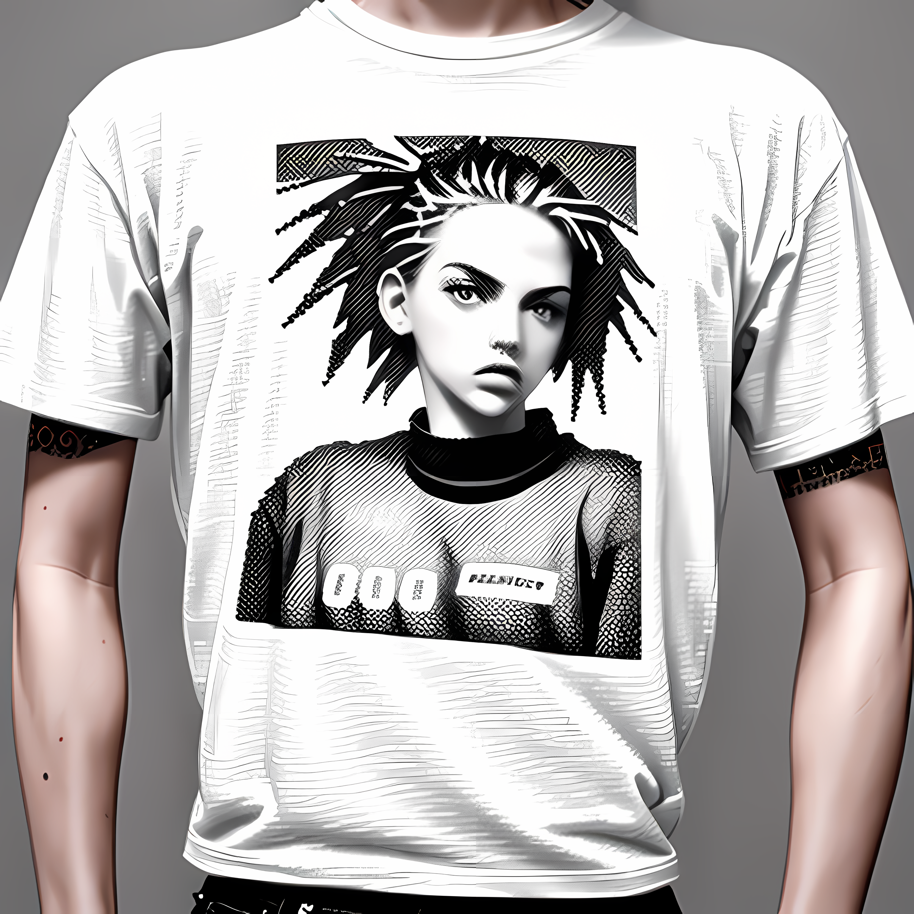 90s Grunge Nostalgic Punk Zine Vol. 130 Graphic Tee Mockup