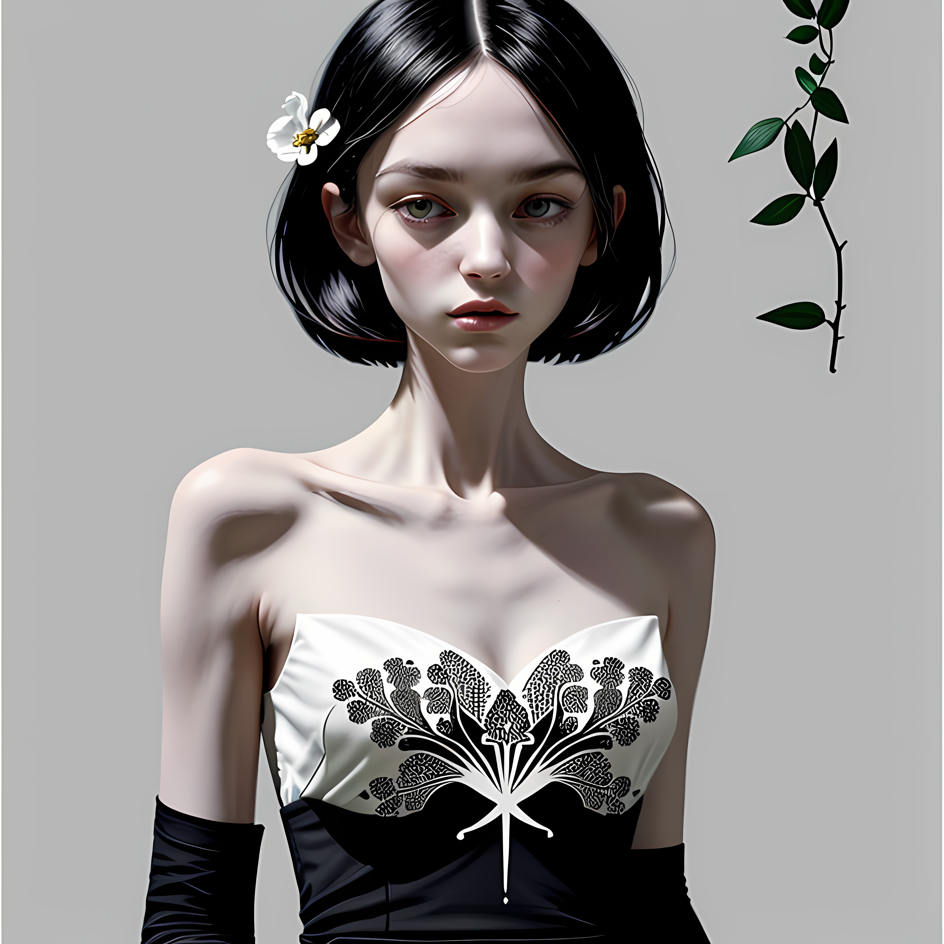 Dark Cottagecore Poisonous Botanicals Vol. 143 Graphic Tee Mockup