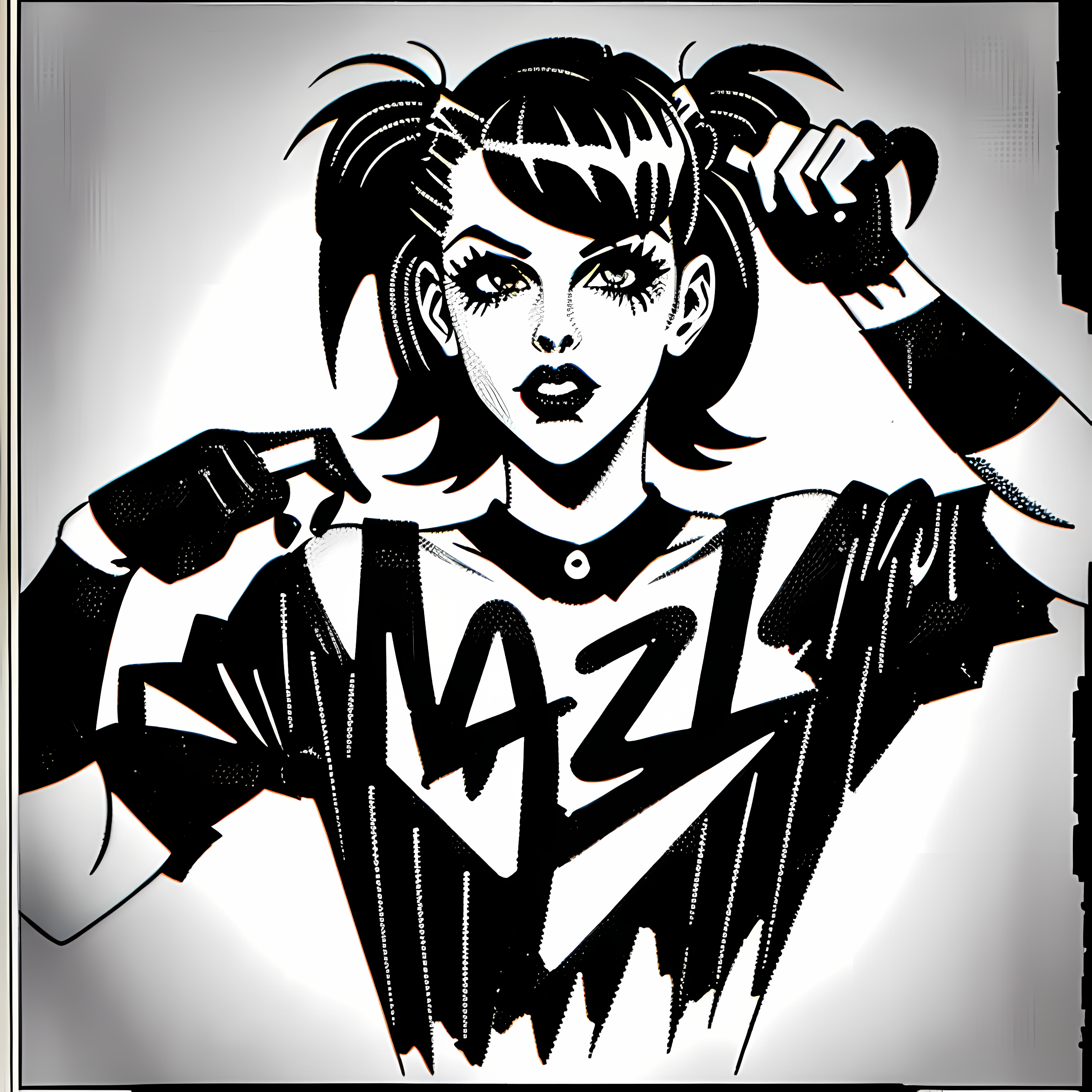 90s Grunge Nostalgic Punk Zine Vol. 159 Graphic Tee Mockup