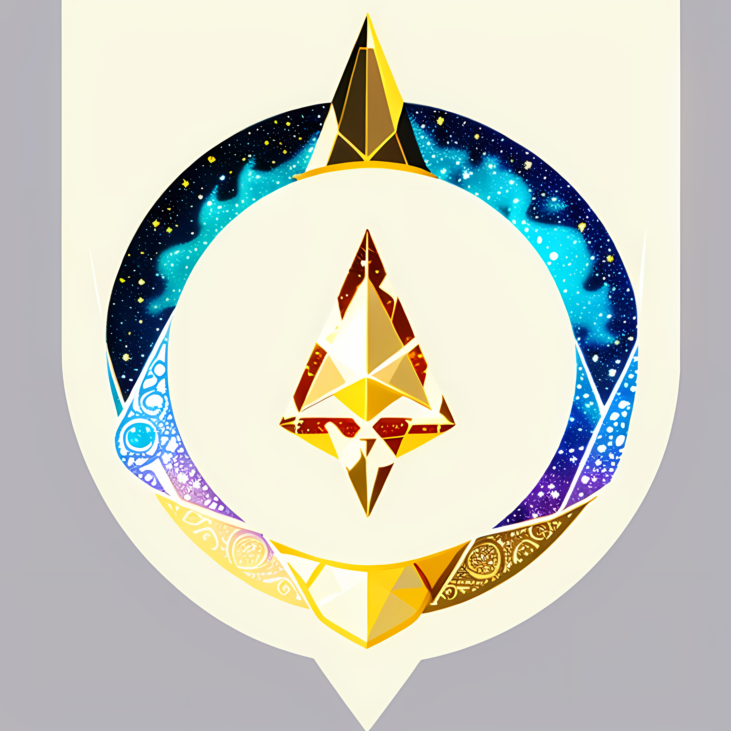 Mystical Tarot Celestial Gold Vol. 162 Graphic Tee Mockup