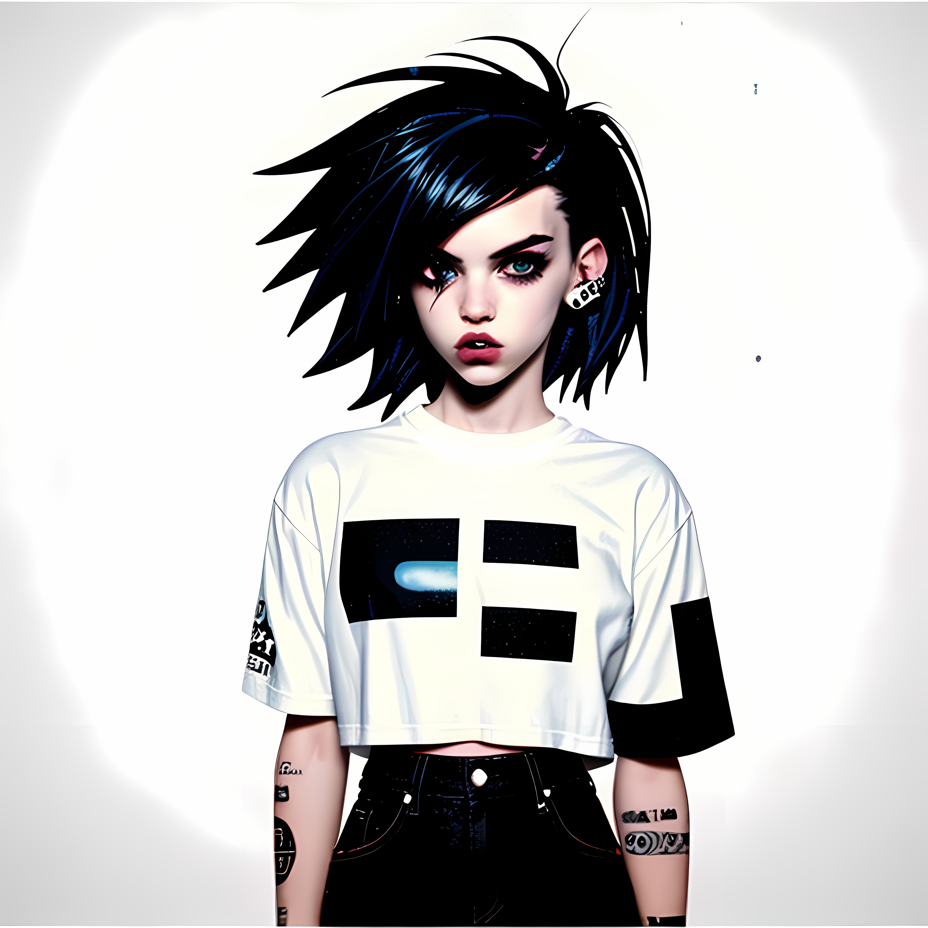90s Grunge Nostalgic Punk Zine Vol. 171 Graphic Tee Mockup