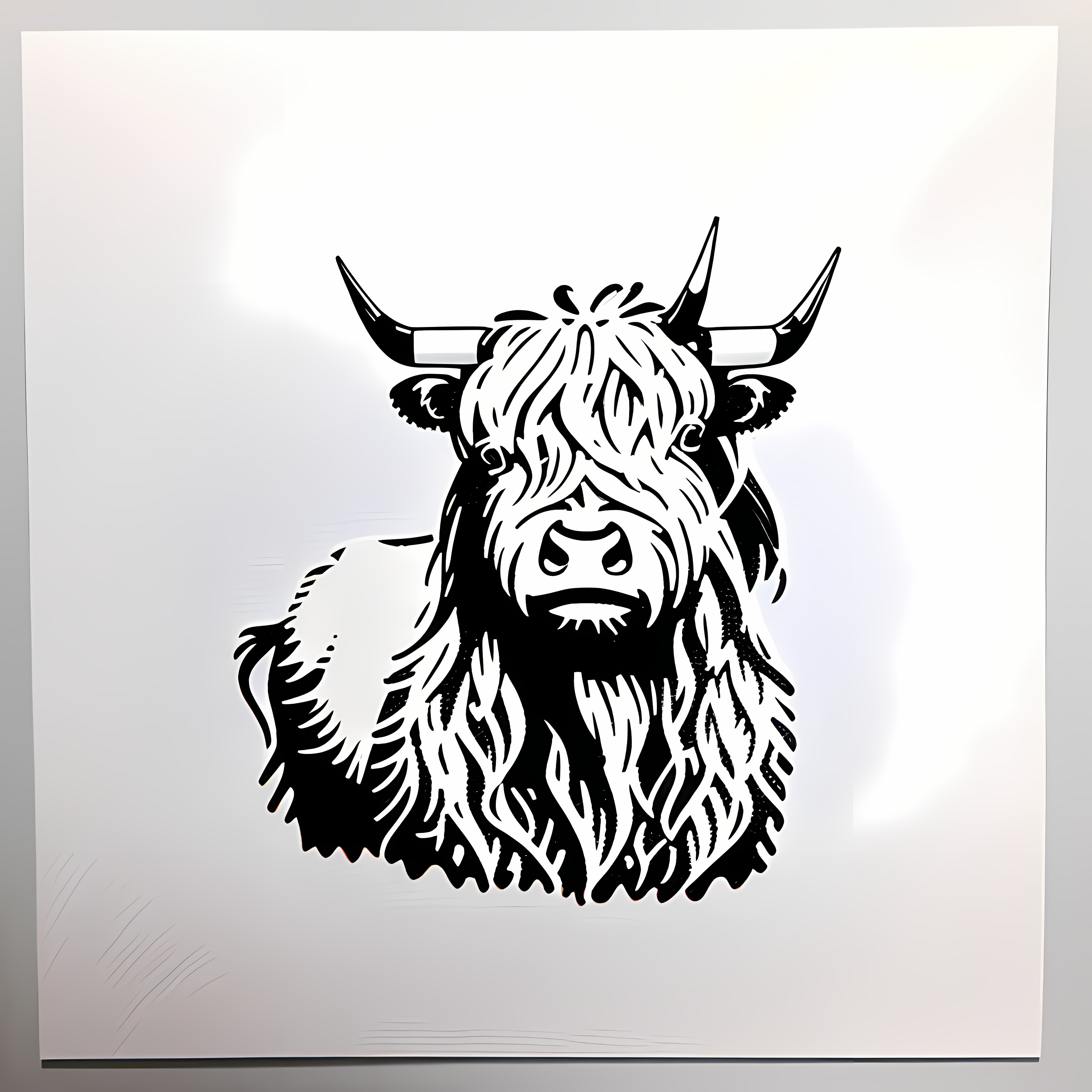 Highland Cows Floral Boho Vol. 172 Graphic Tee Mockup