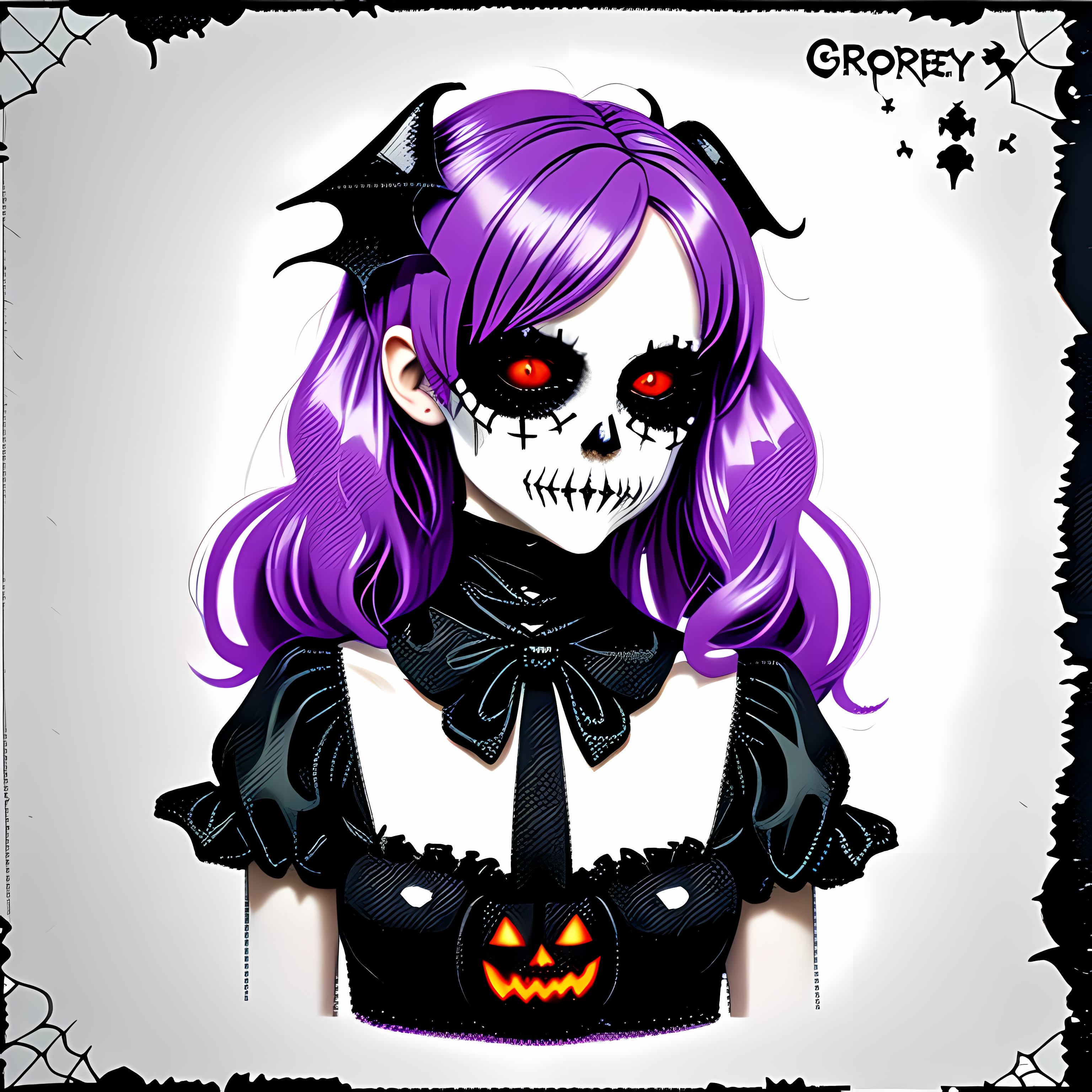 Creepy Cute Pastel Goth Halloween Vol. 177 Graphic Tee Mockup
