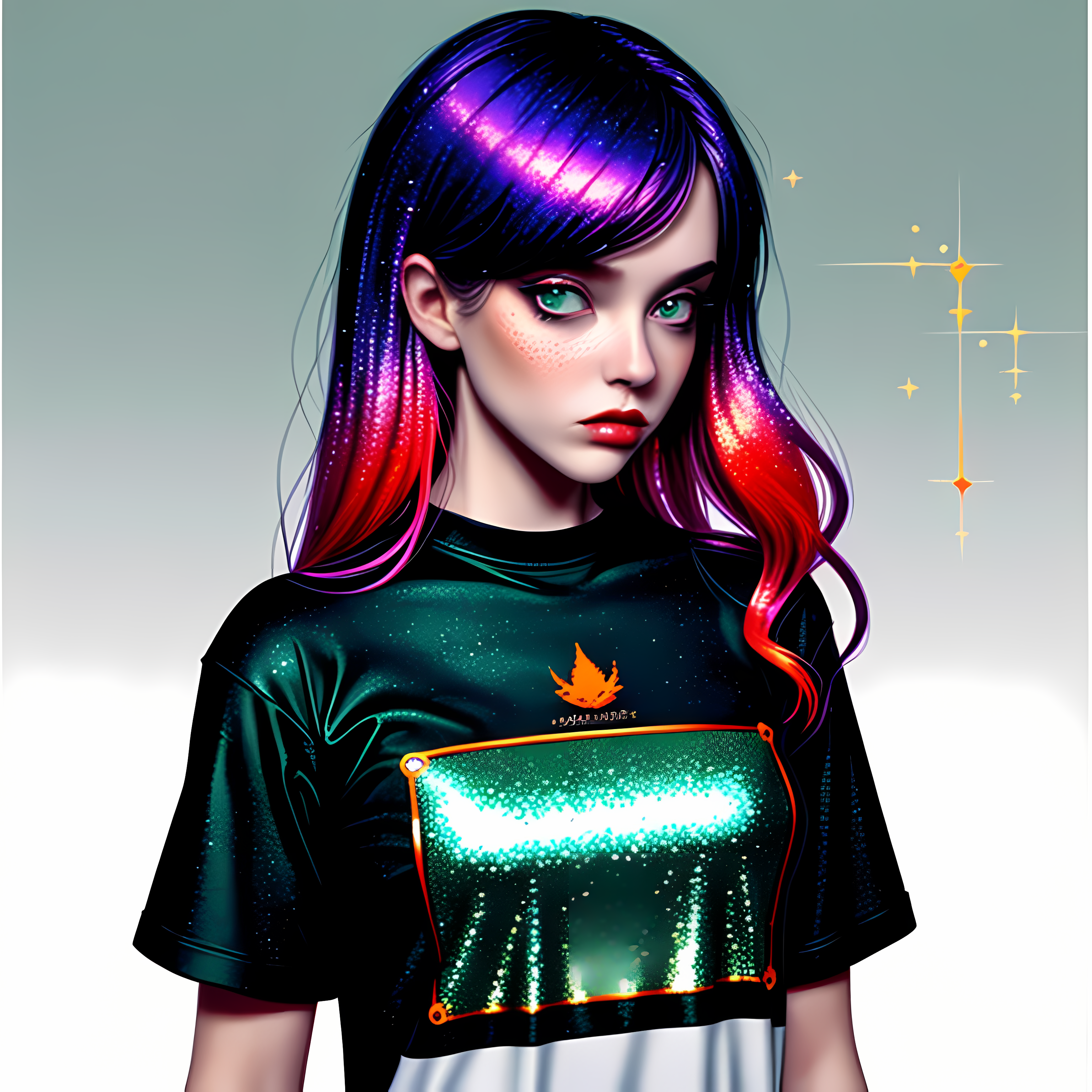 Dark Cottagecore Poisonous Botanicals Vol. 195 Graphic Tee Mockup