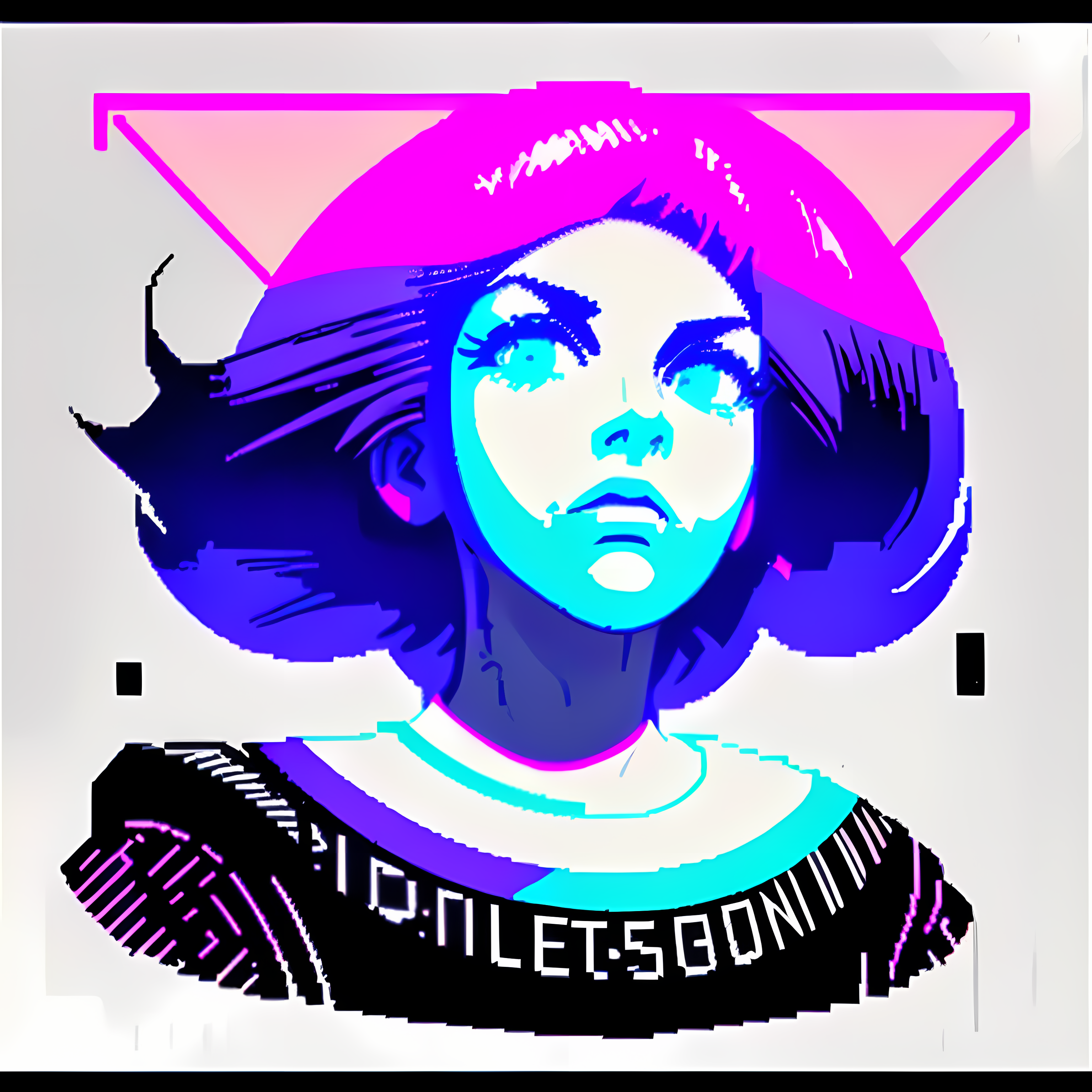 Retro Tech Glitch Vaporwave Vol. 197 Graphic Tee Mockup