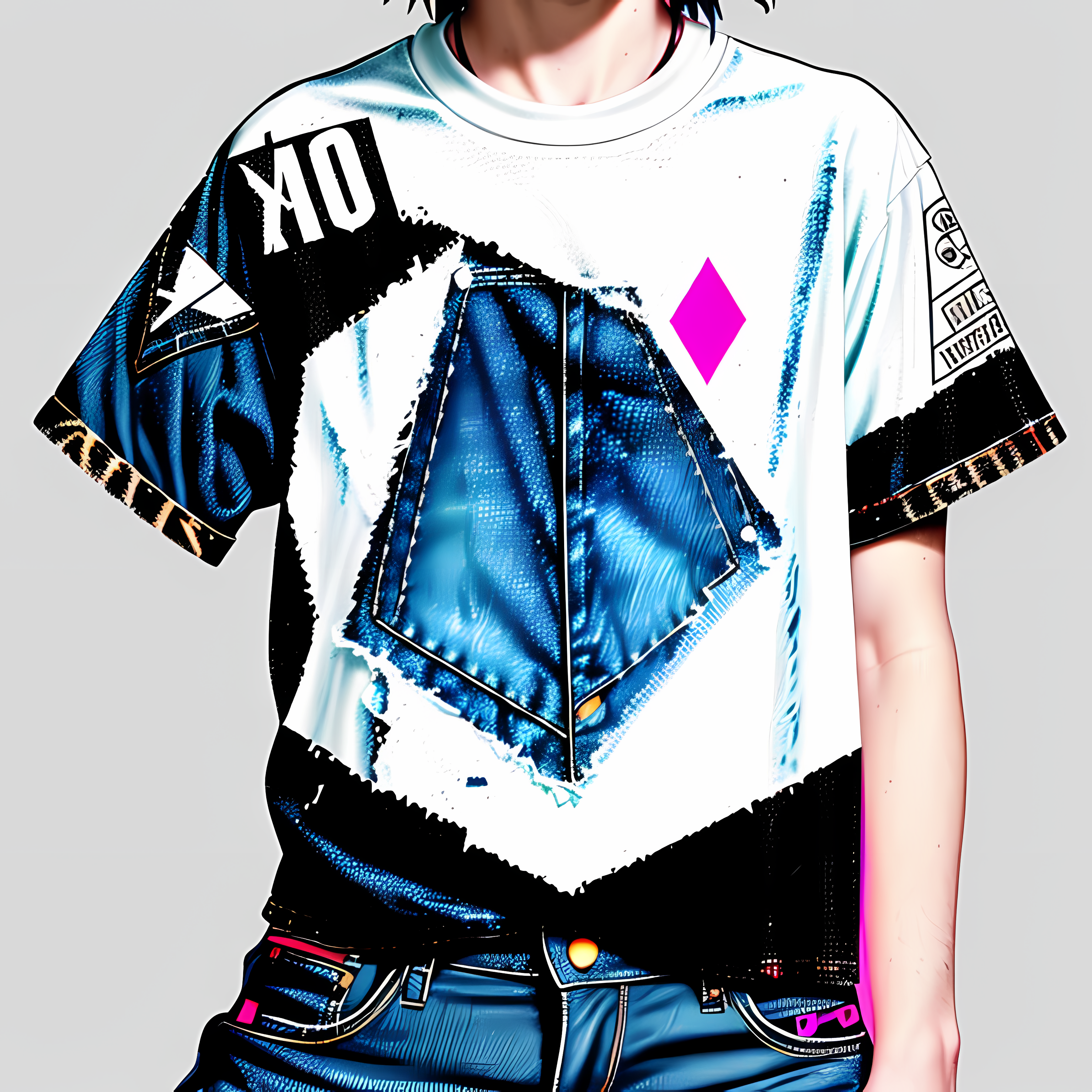 90s Grunge Nostalgic Punk Zine Vol. 198 Graphic Tee Mockup