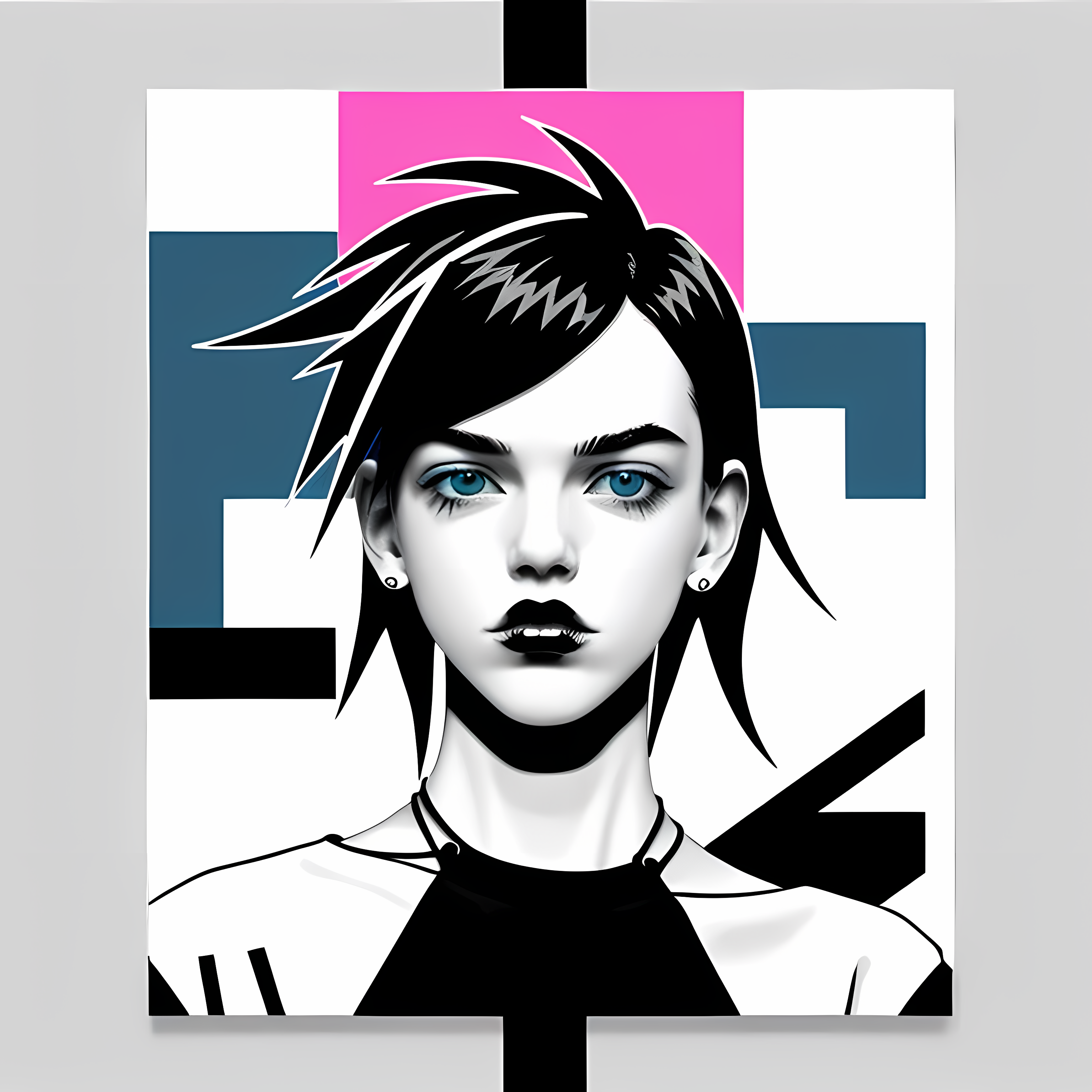 90s Grunge Nostalgic Punk Zine Vol. 205 Wall Canvas Art Mockup