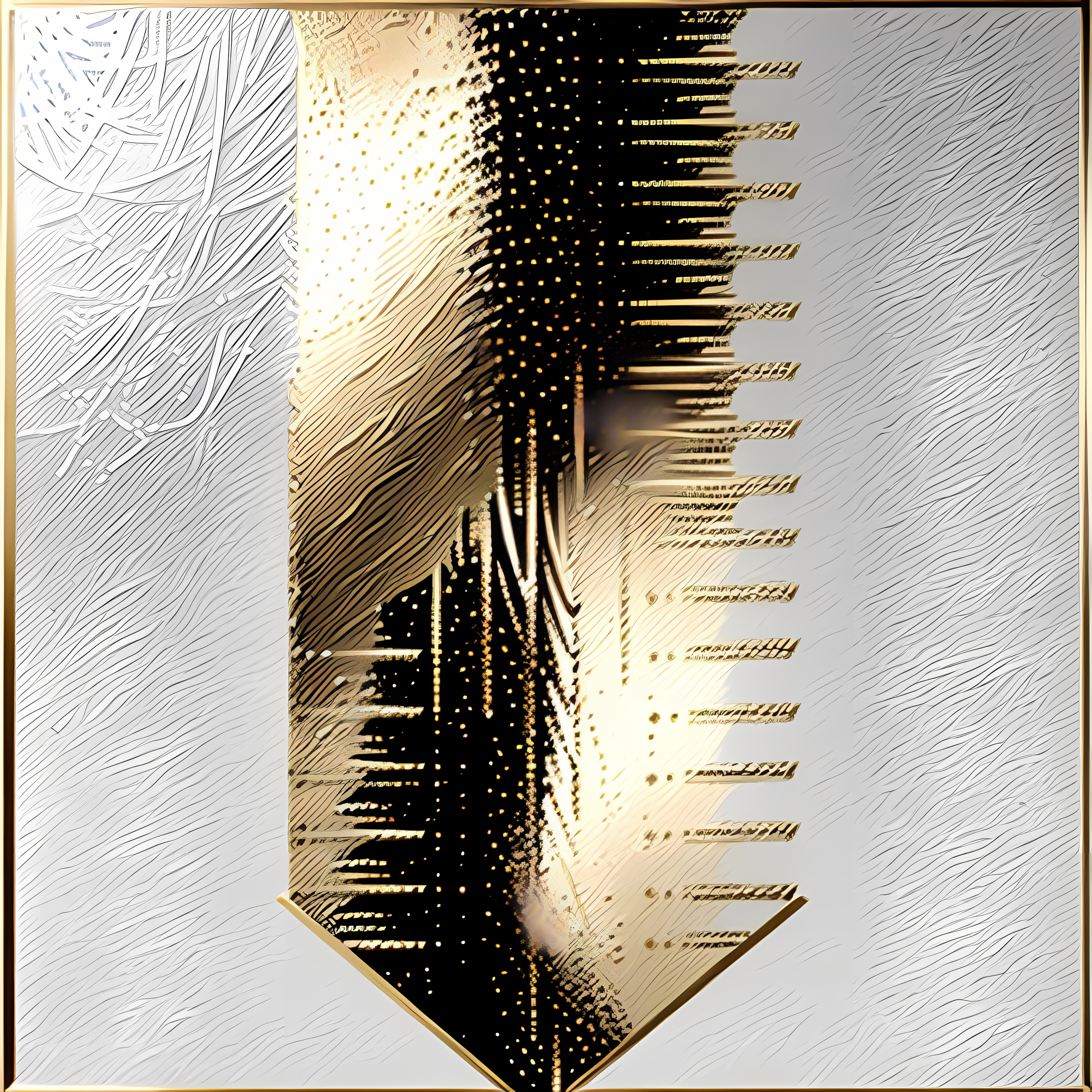 Gold Glamour Maximalist Metallics Vol. 208 Wall Canvas Art Mockup
