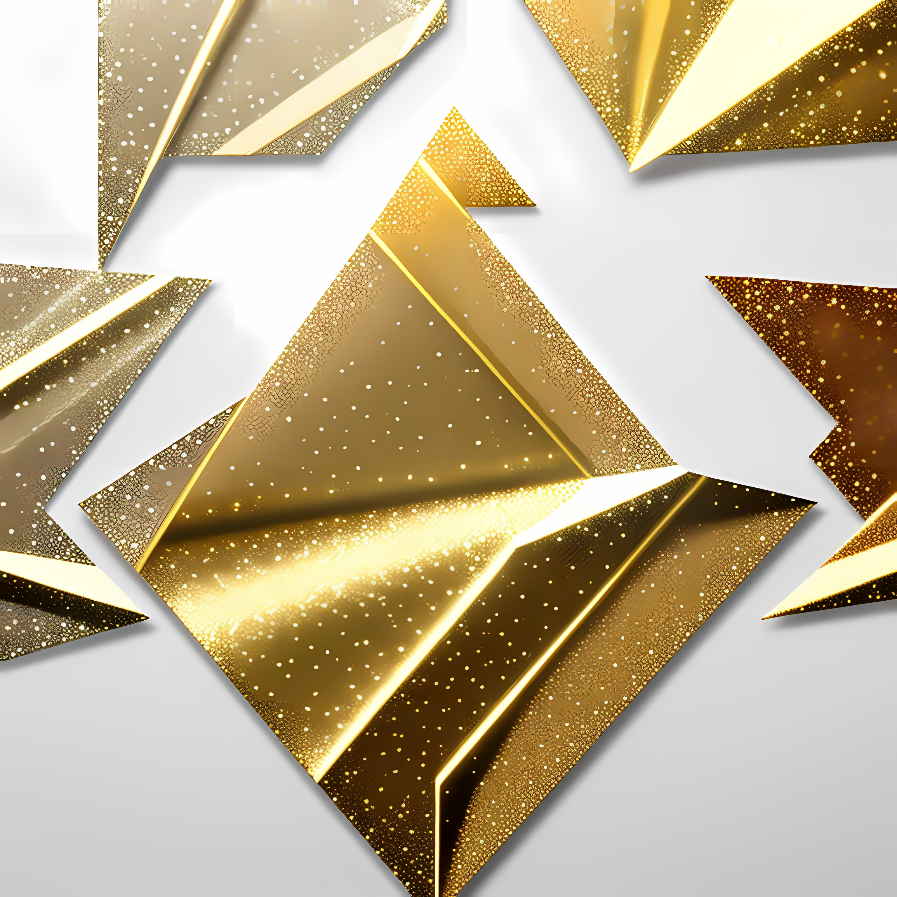 Gold Glamour Maximalist Metallics Vol. 211 Wall Canvas Art Mockup