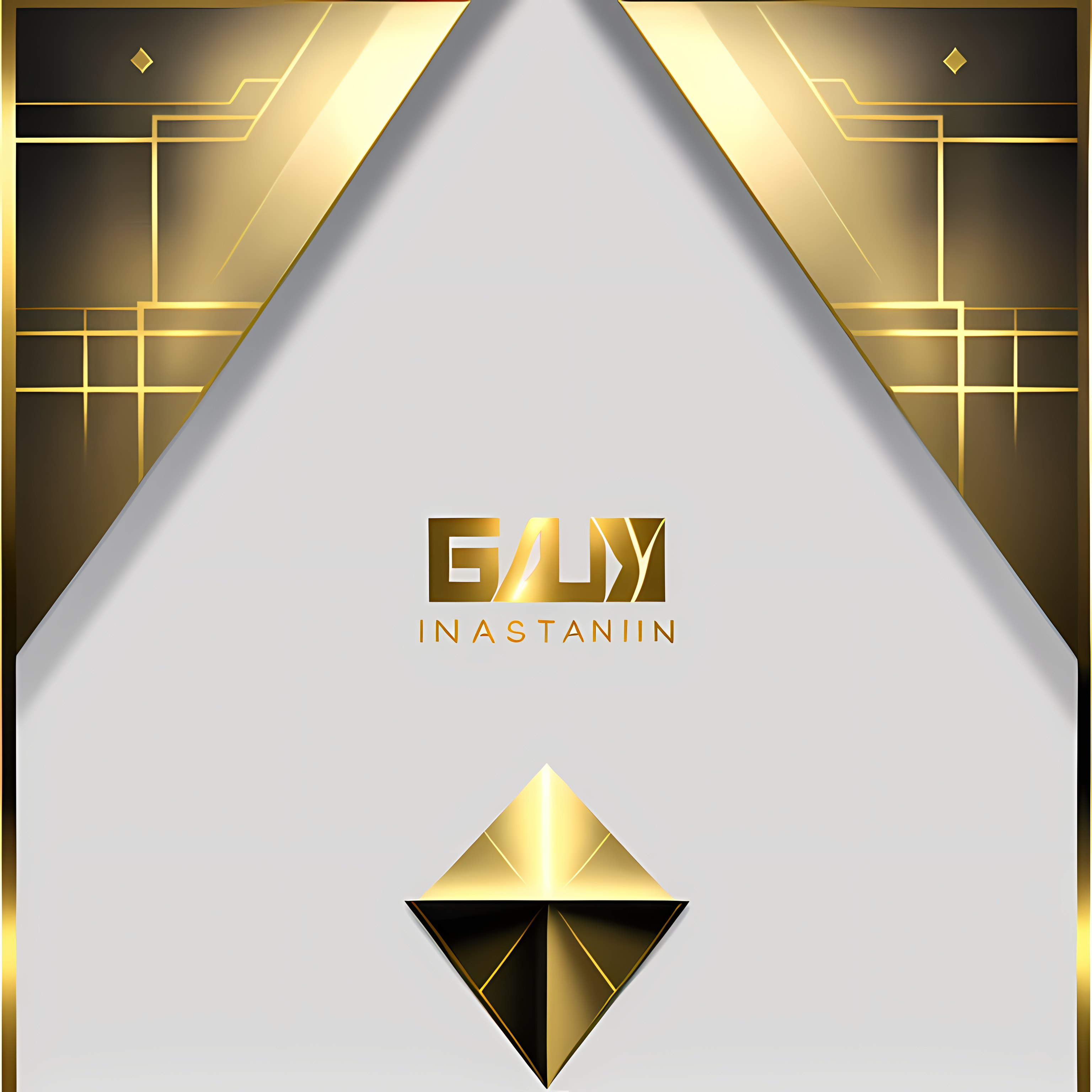 Gold Glamour Maximalist Metallics Vol. 216 Wall Canvas Art Mockup
