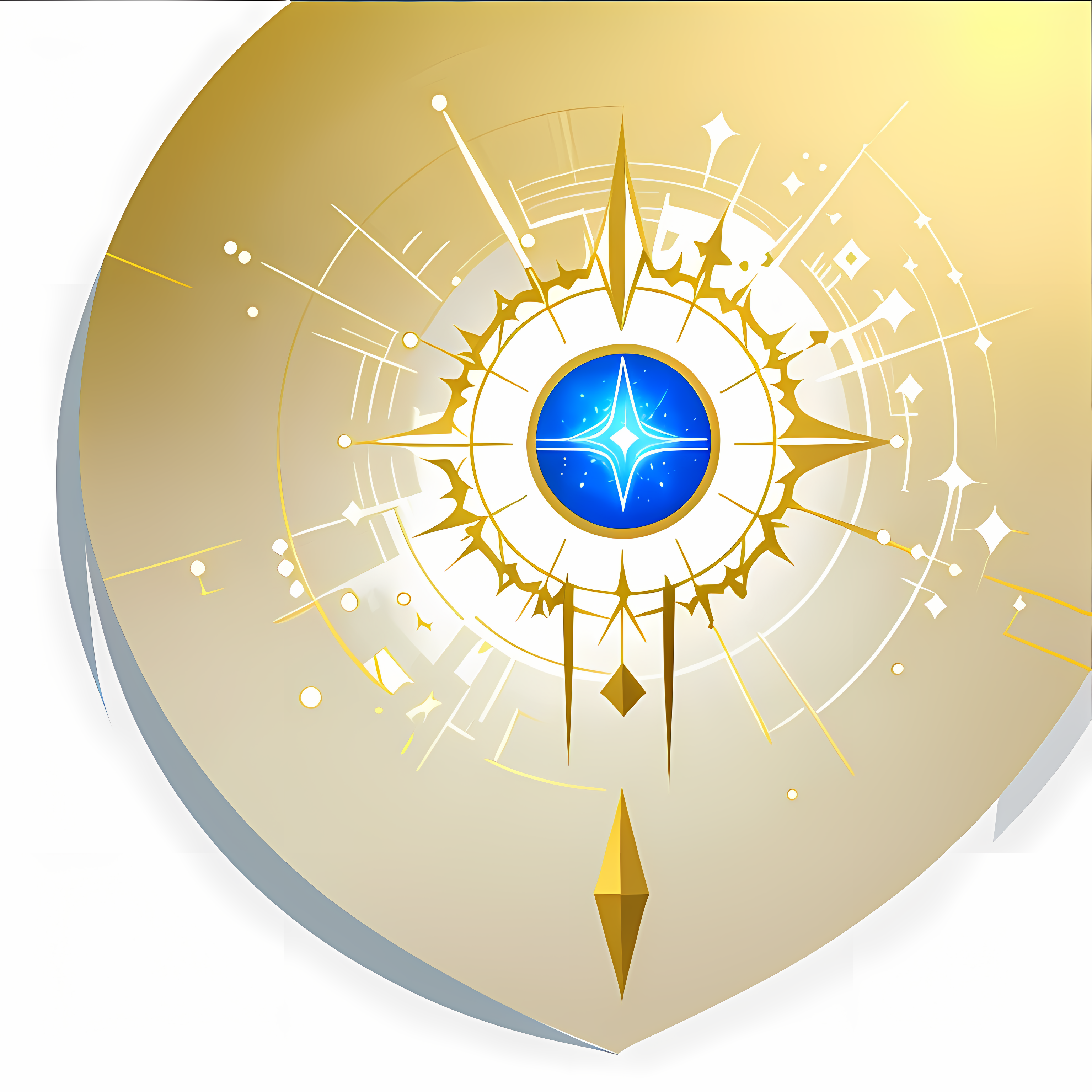 Mystical Tarot Celestial Gold Vol. 224 Wall Canvas Art Mockup