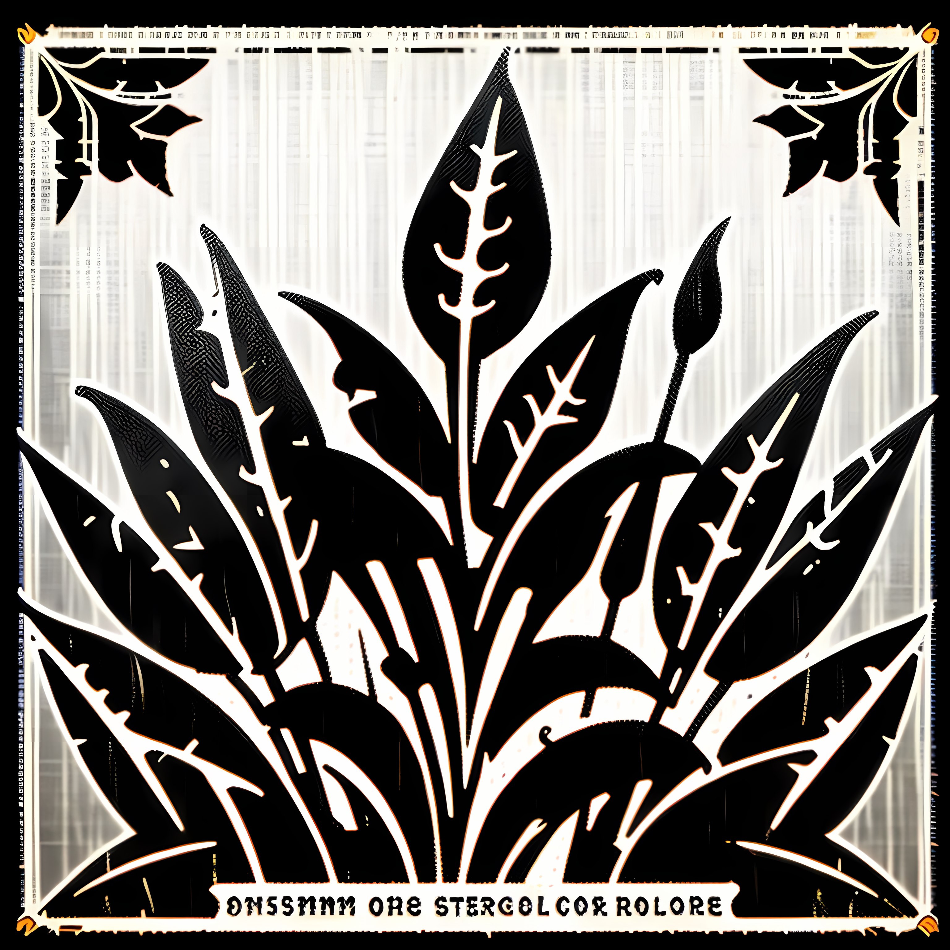 Dark Cottagecore Poisonous Botanicals Vol. 226 Wall Canvas Art Mockup