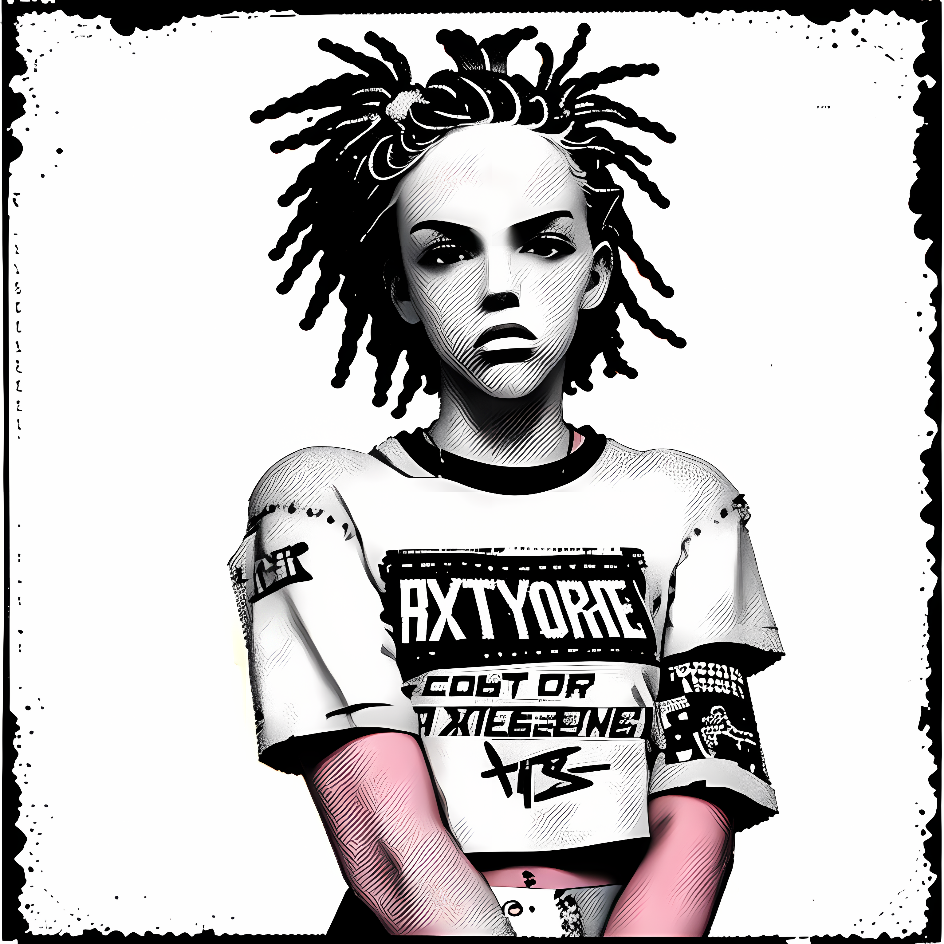 90s Grunge Nostalgic Punk Zine Vol. 230 Wall Canvas Art Mockup