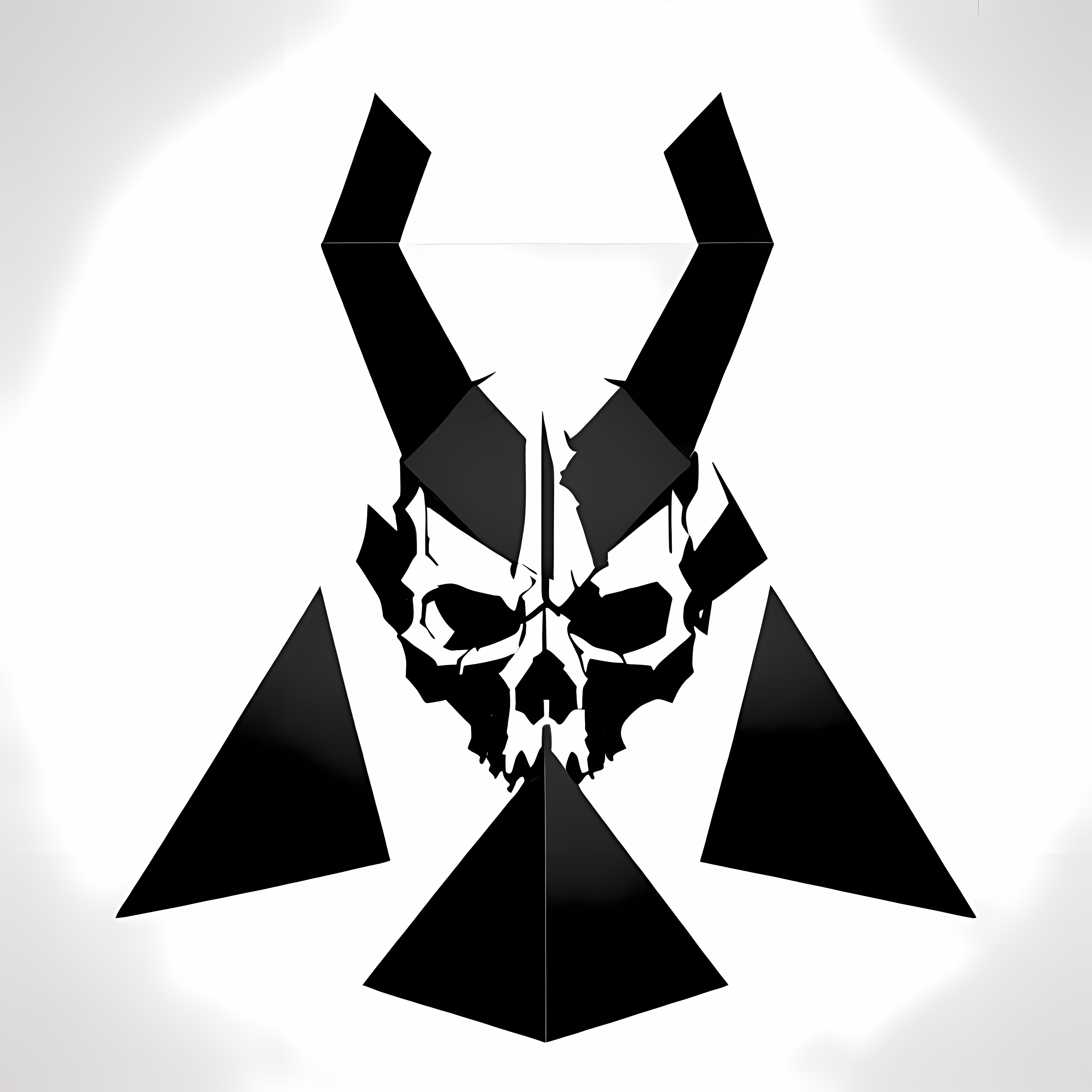 Western Gothic Outlaw Skulls Vol. 232 Wall Canvas Art Mockup