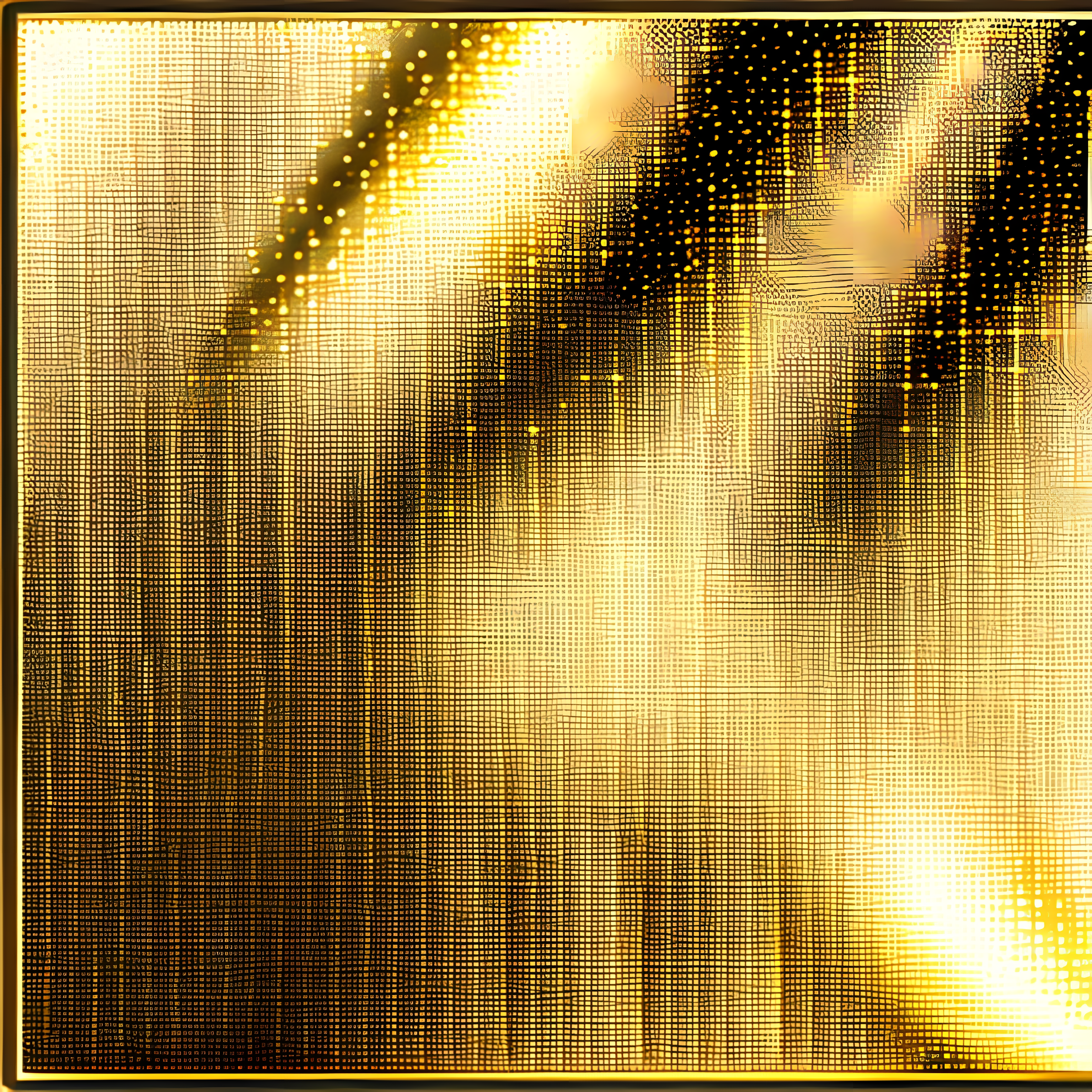 Gold Glamour Maximalist Metallics Vol. 235 Wall Canvas Art Mockup