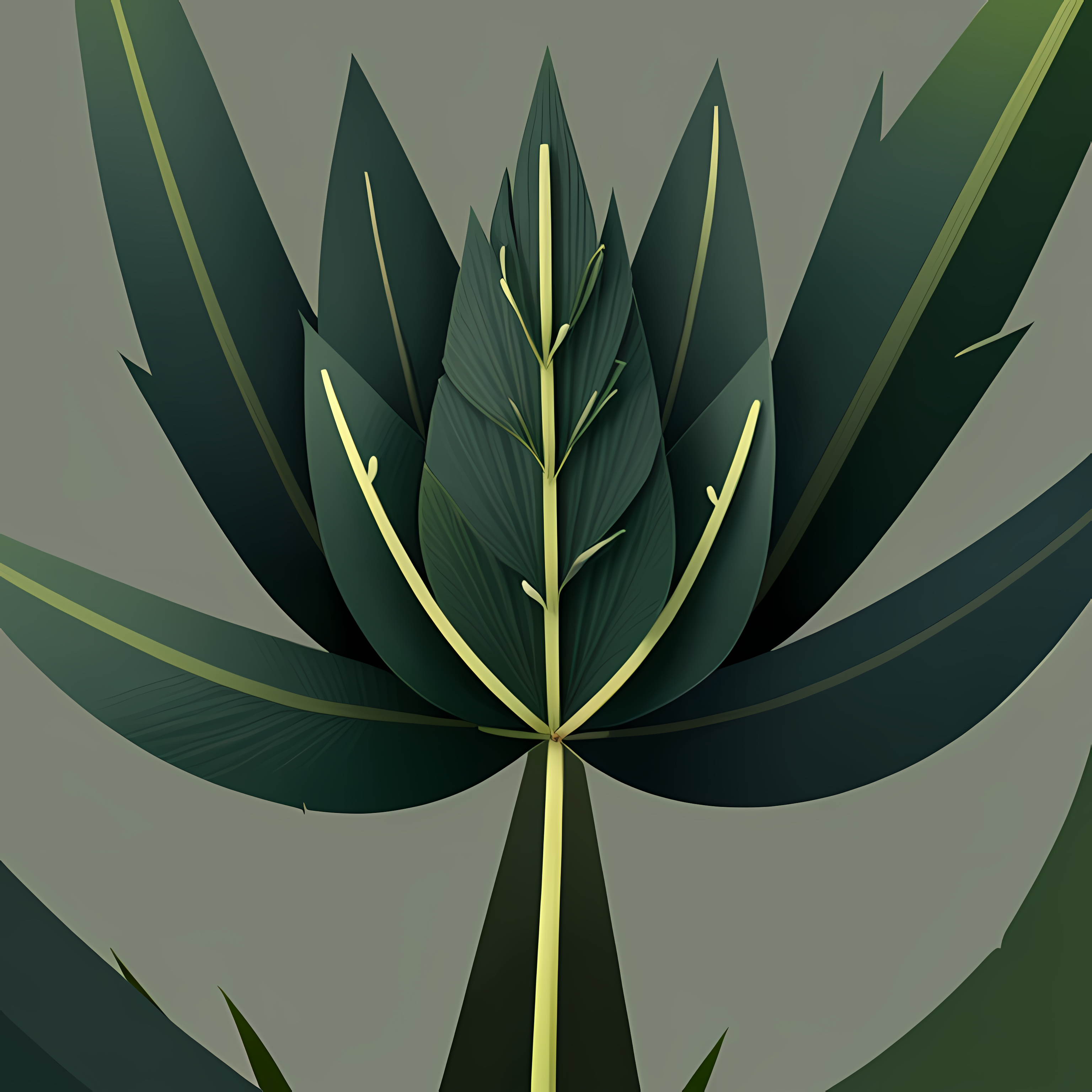 Dark Cottagecore Poisonous Botanicals Vol. 241 Wall Canvas Art Mockup