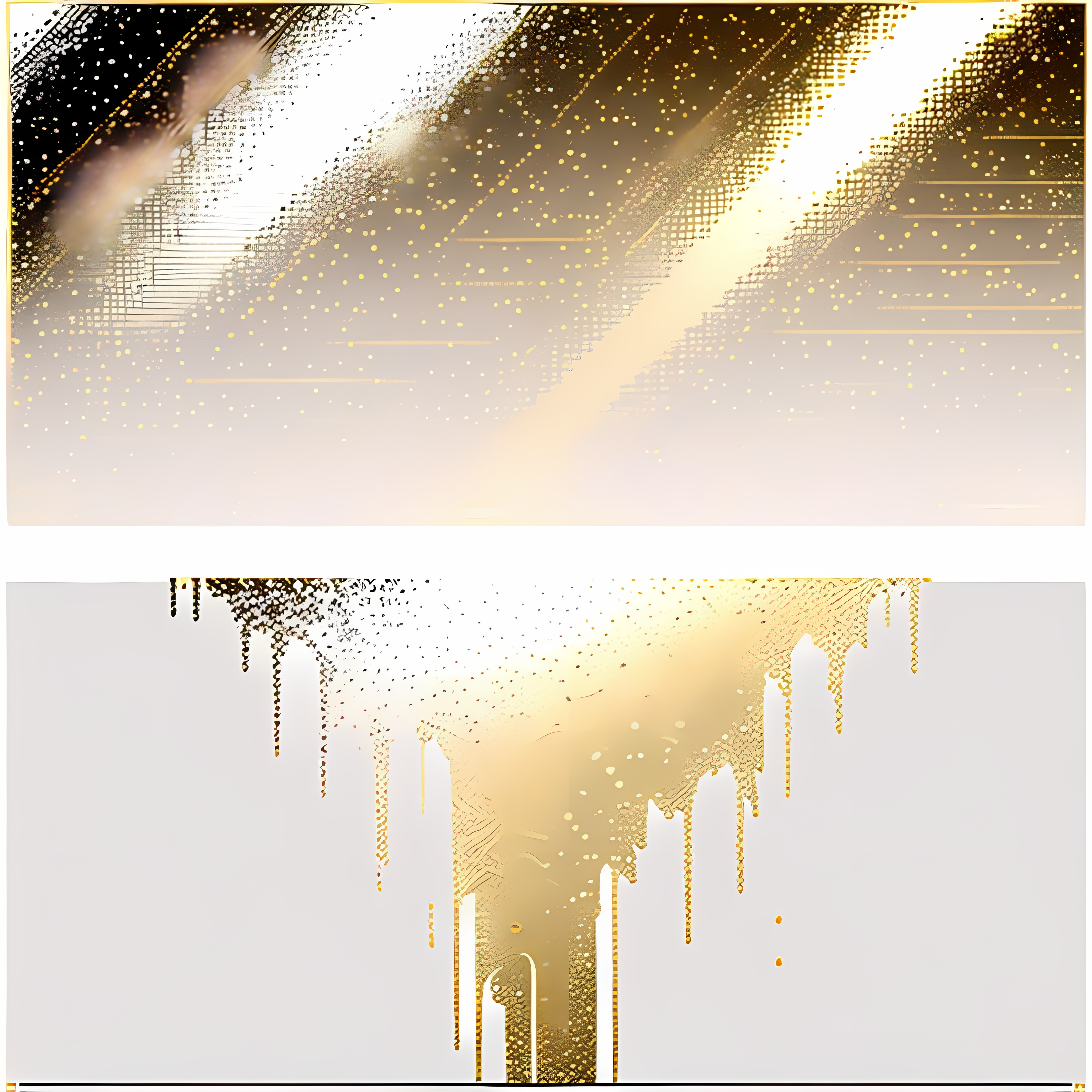 Gold Glamour Maximalist Metallics Vol. 279 Wall Canvas Art Mockup