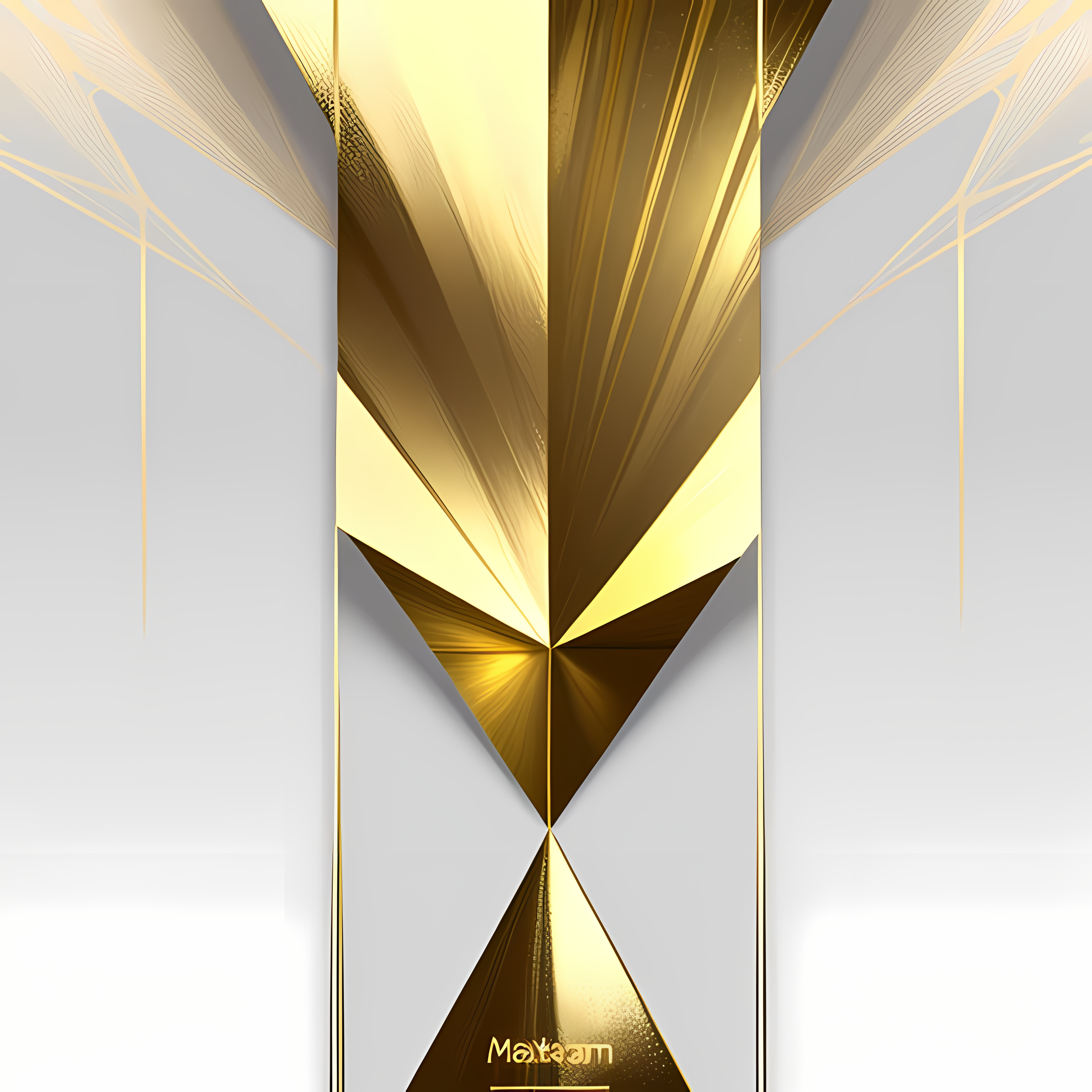 Gold Glamour Maximalist Metallics Vol. 281 Wall Canvas Art Mockup