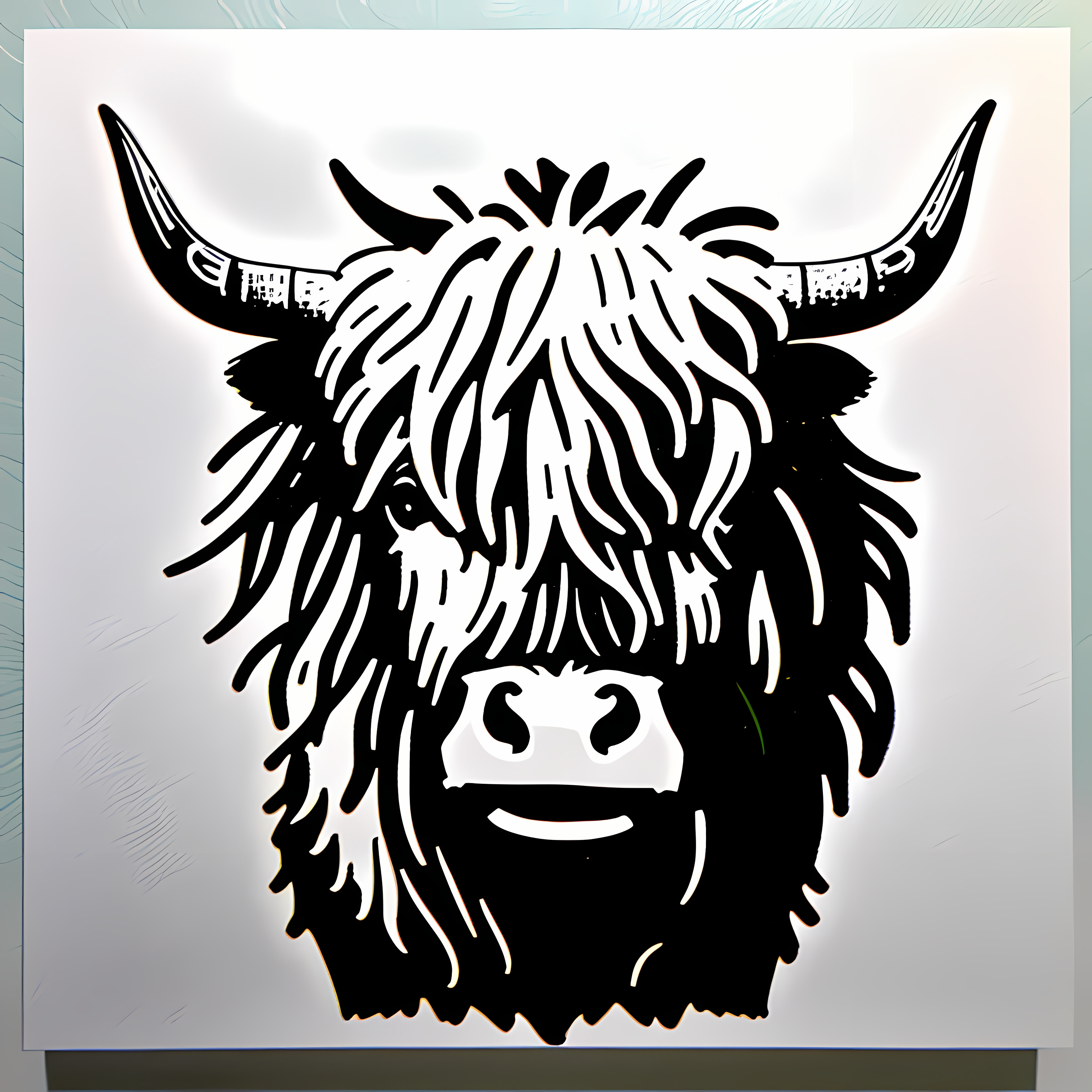 Highland Cows Floral Boho Vol. 330 Ceramic Coffee Mug Mockup