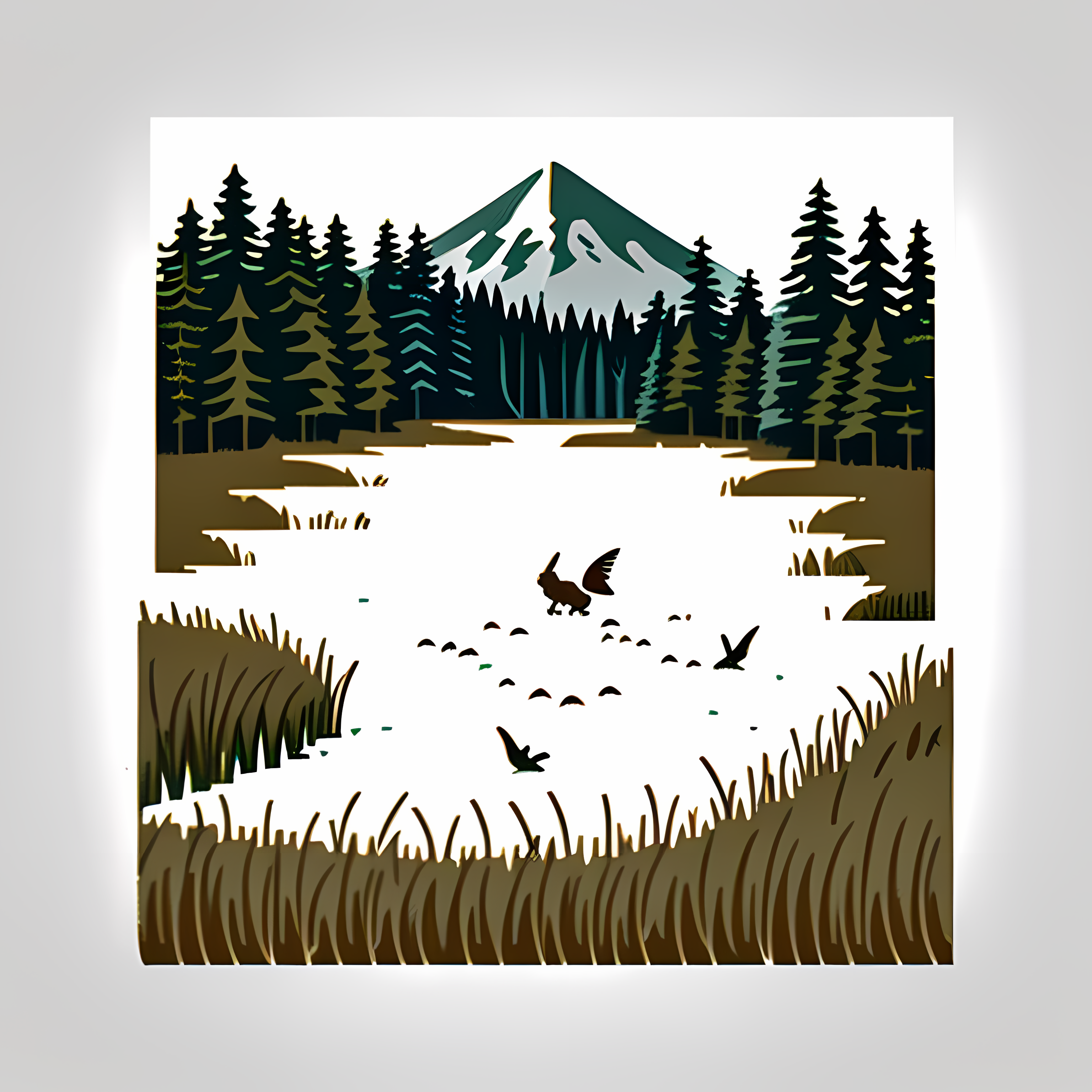 Vintage Trout Rustic Wildlife Vol. 356 Ceramic Coffee Mug Mockup