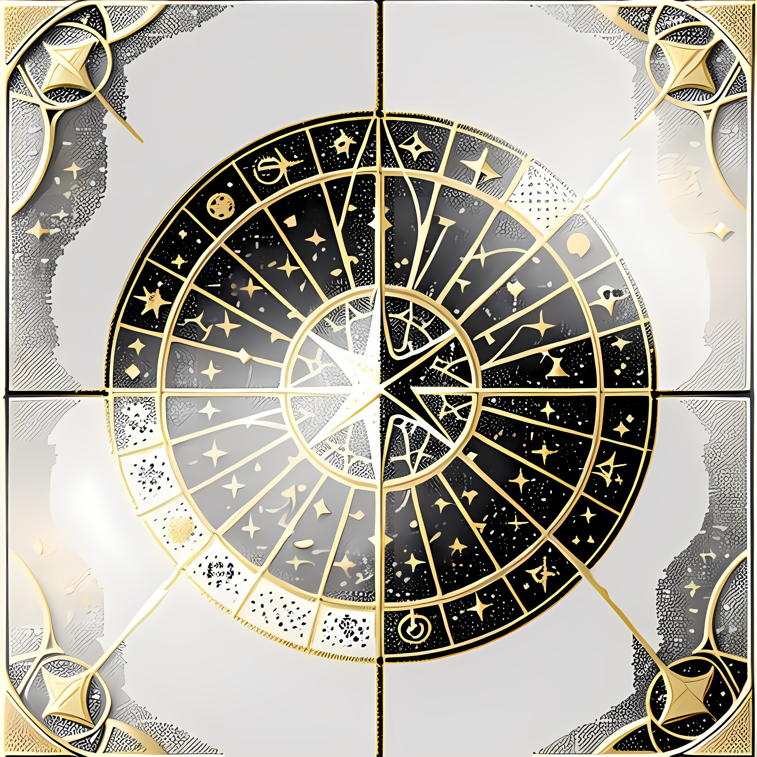 Mystical Tarot Celestial Gold Vol. 357 Ceramic Coffee Mug Mockup