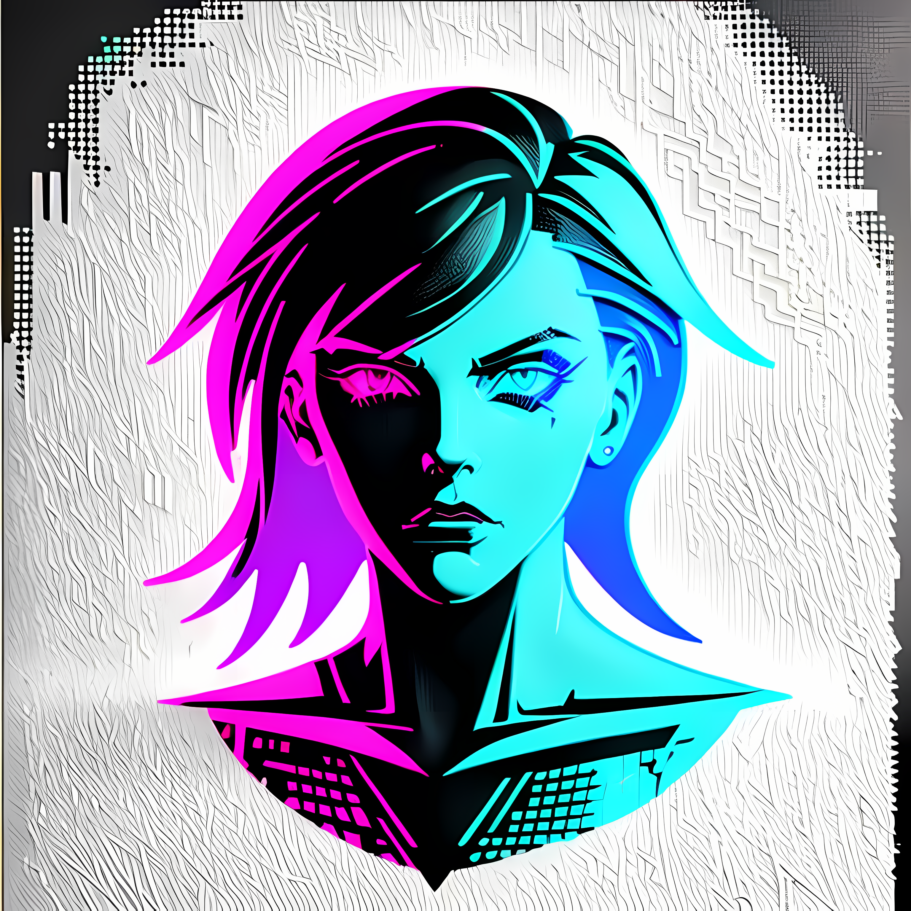 Cyberpunk Neon Synthwave Vol. 361 Ceramic Coffee Mug Mockup