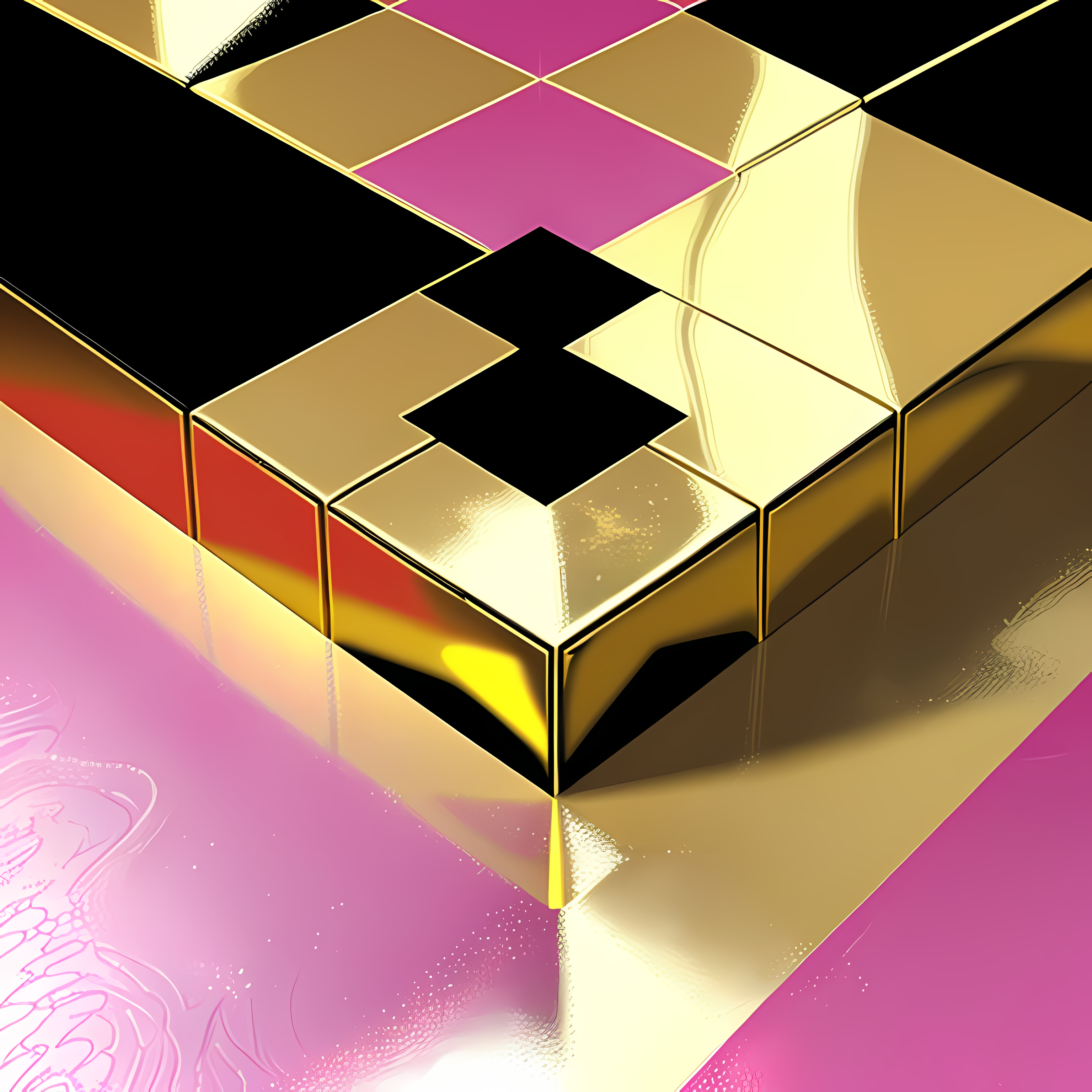 Gold Glamour Maximalist Metallics Vol. 377 Ceramic Coffee Mug Mockup