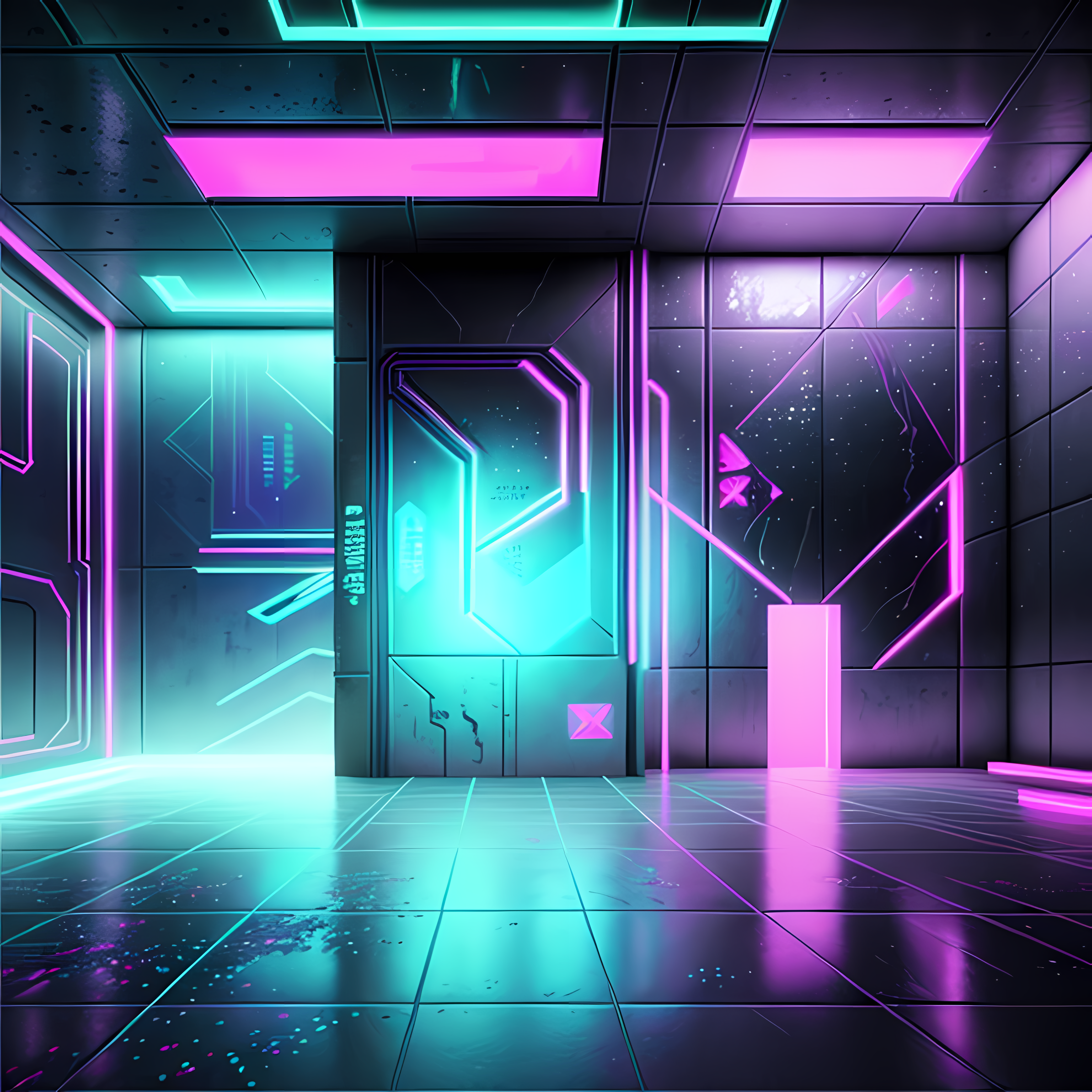 Cyberpunk Neon Synthwave Vol. 379 Ceramic Coffee Mug Mockup